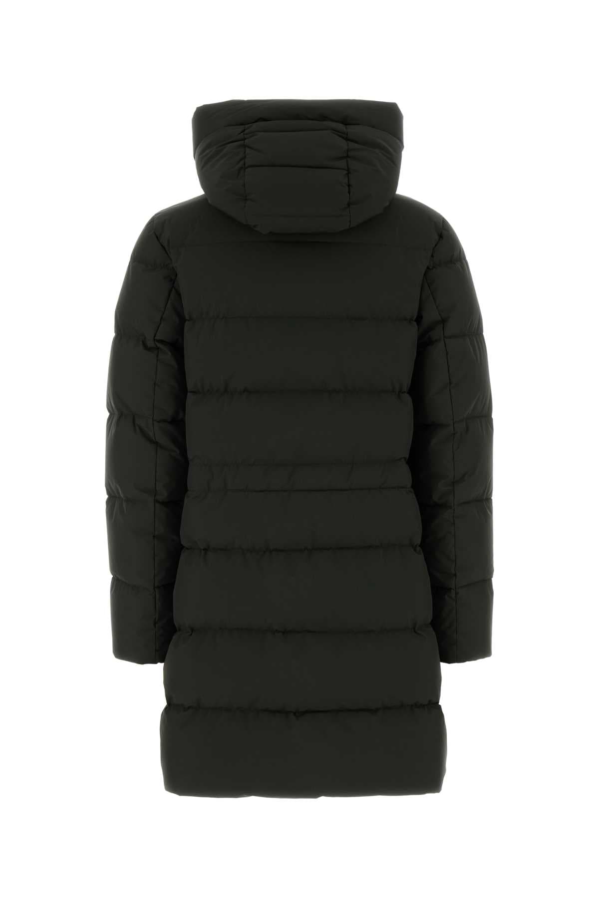 Dark green nylon blend Klie down jacket - мініатюра 2