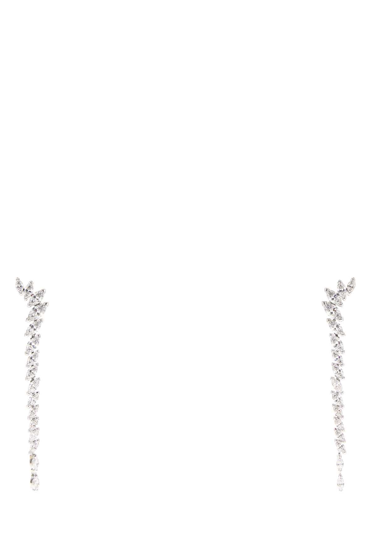 Silver metal Mesmera earrings