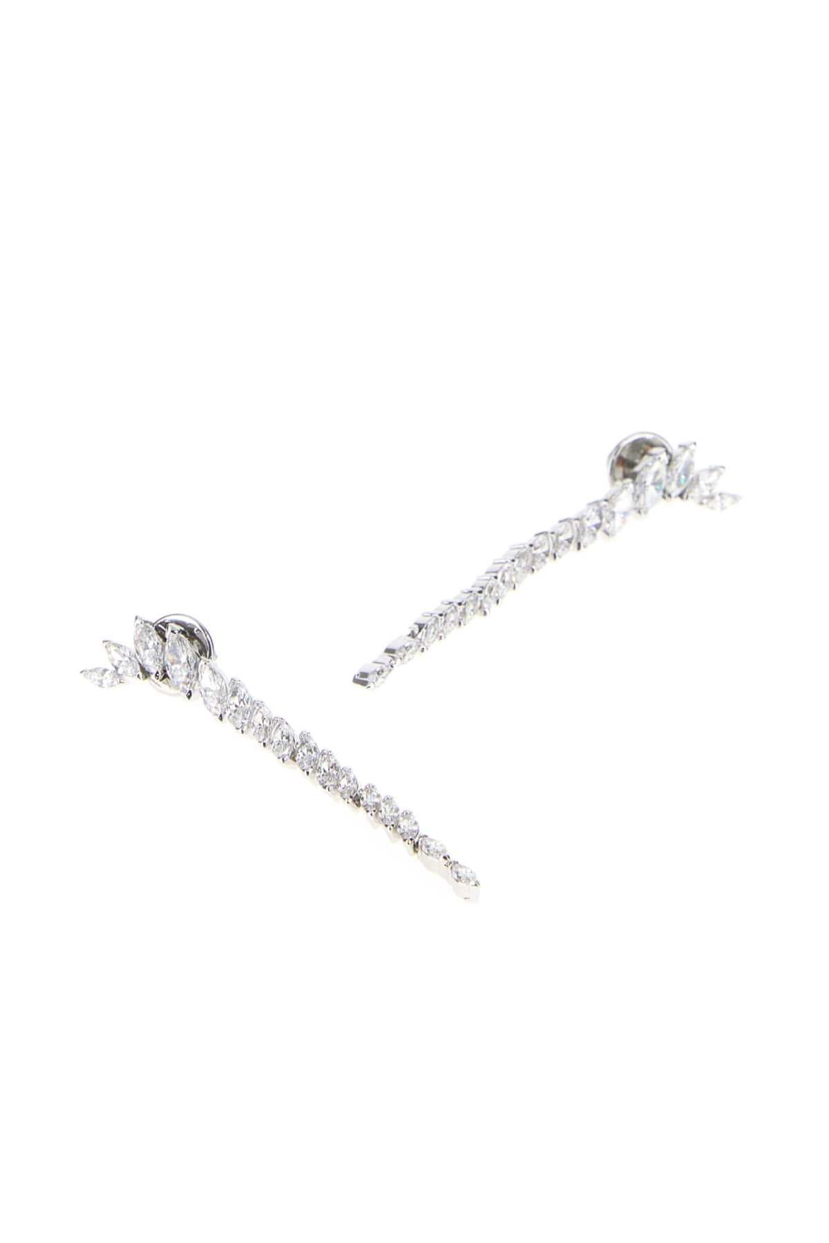 Silver metal Mesmera earrings - мініатюра 2