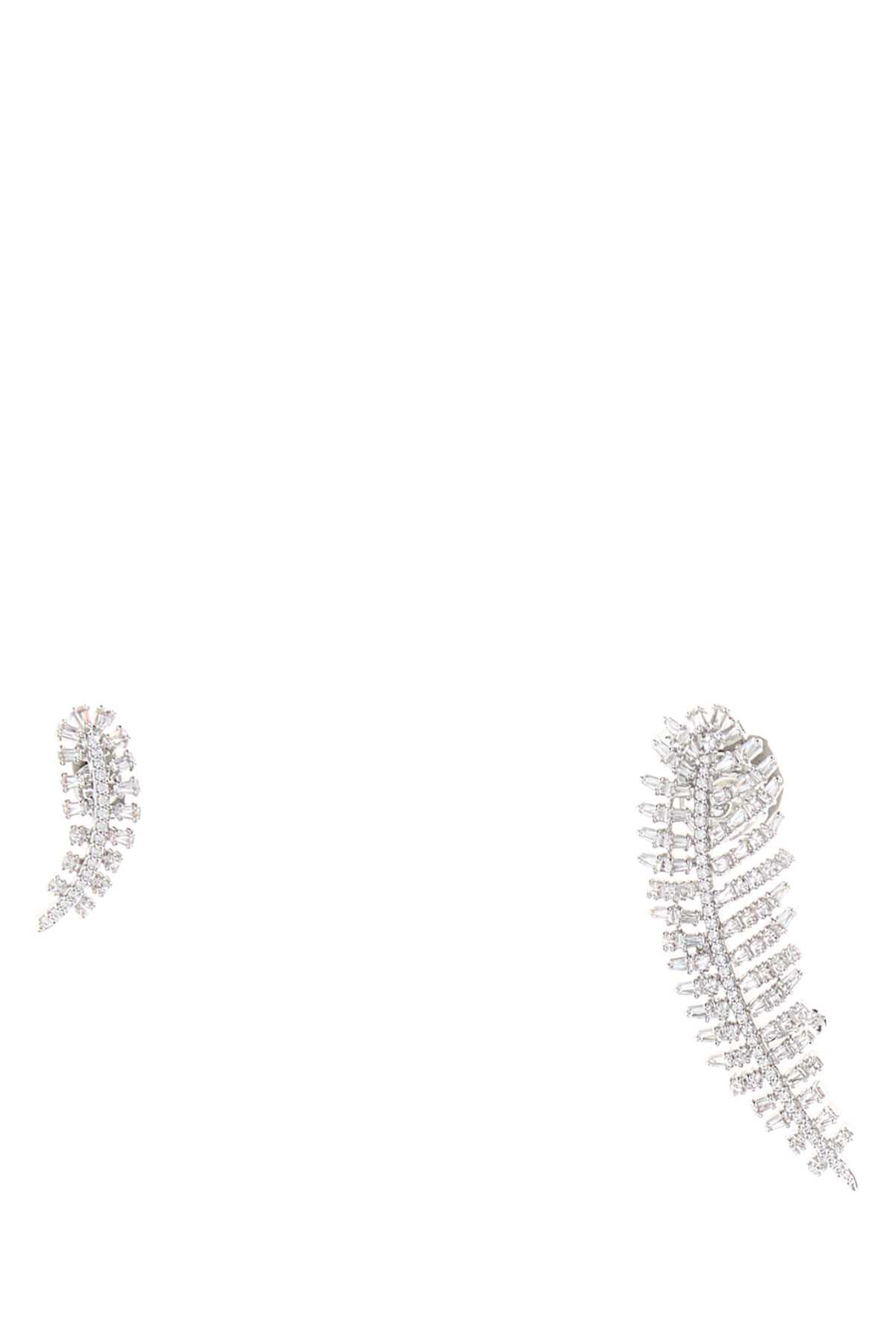 Silver metal Vienna earrings