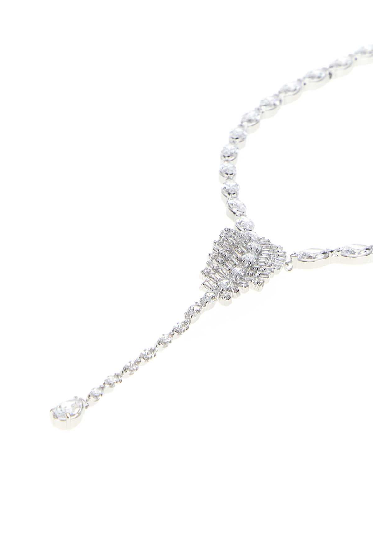 Silver metal Vienna necklace - мініатюра 2