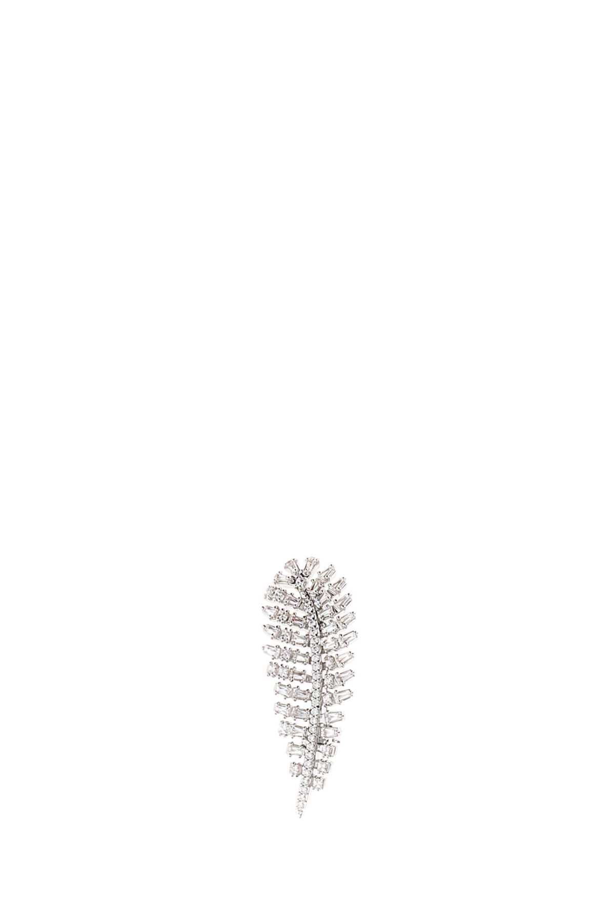 Silver metal Vienna brooch