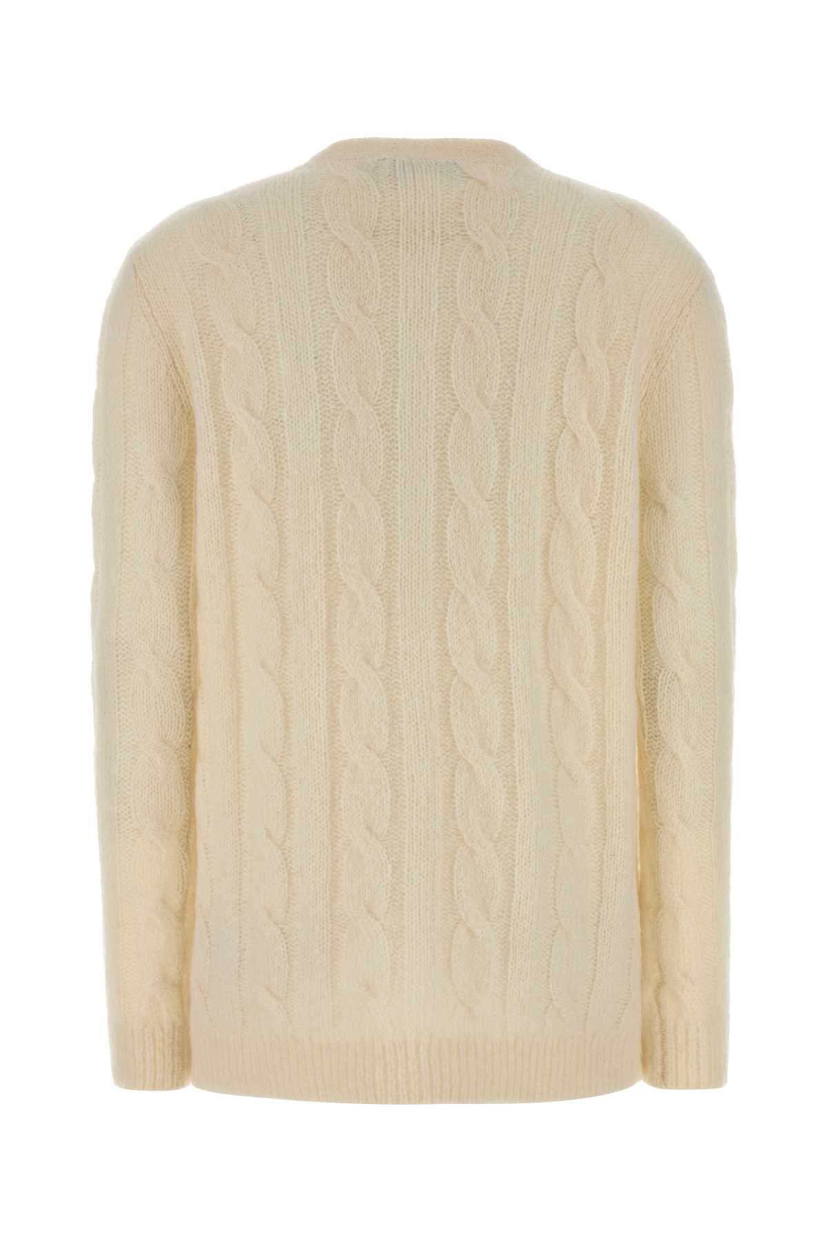 Ivory knit cardigan - мініатюра 2