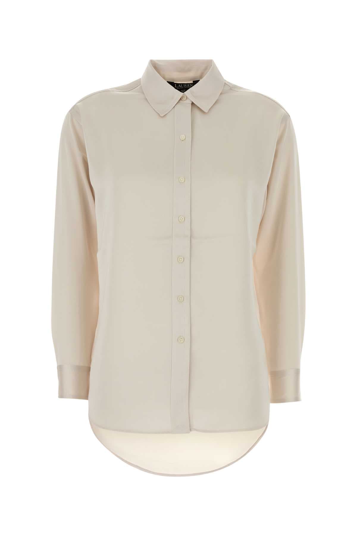 Ivory satin shirt
