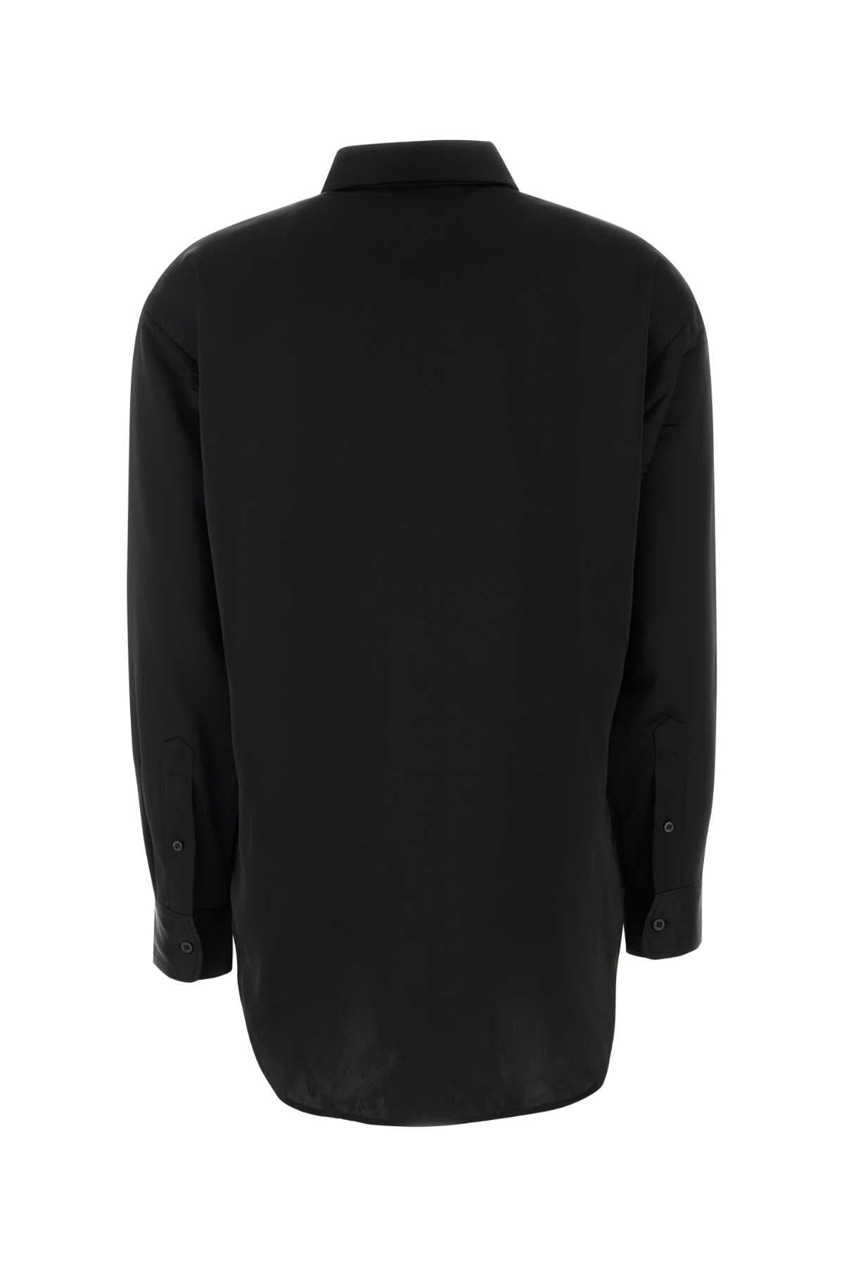 Black satin shirt - мініатюра 2