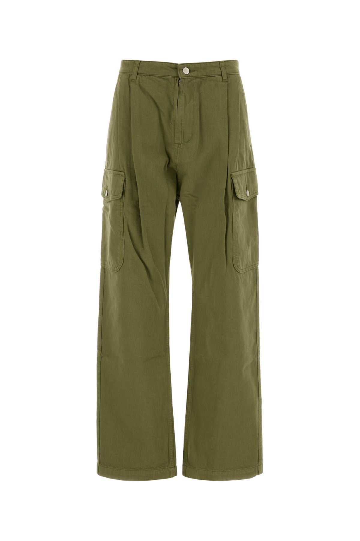Green canvas Samuel pant