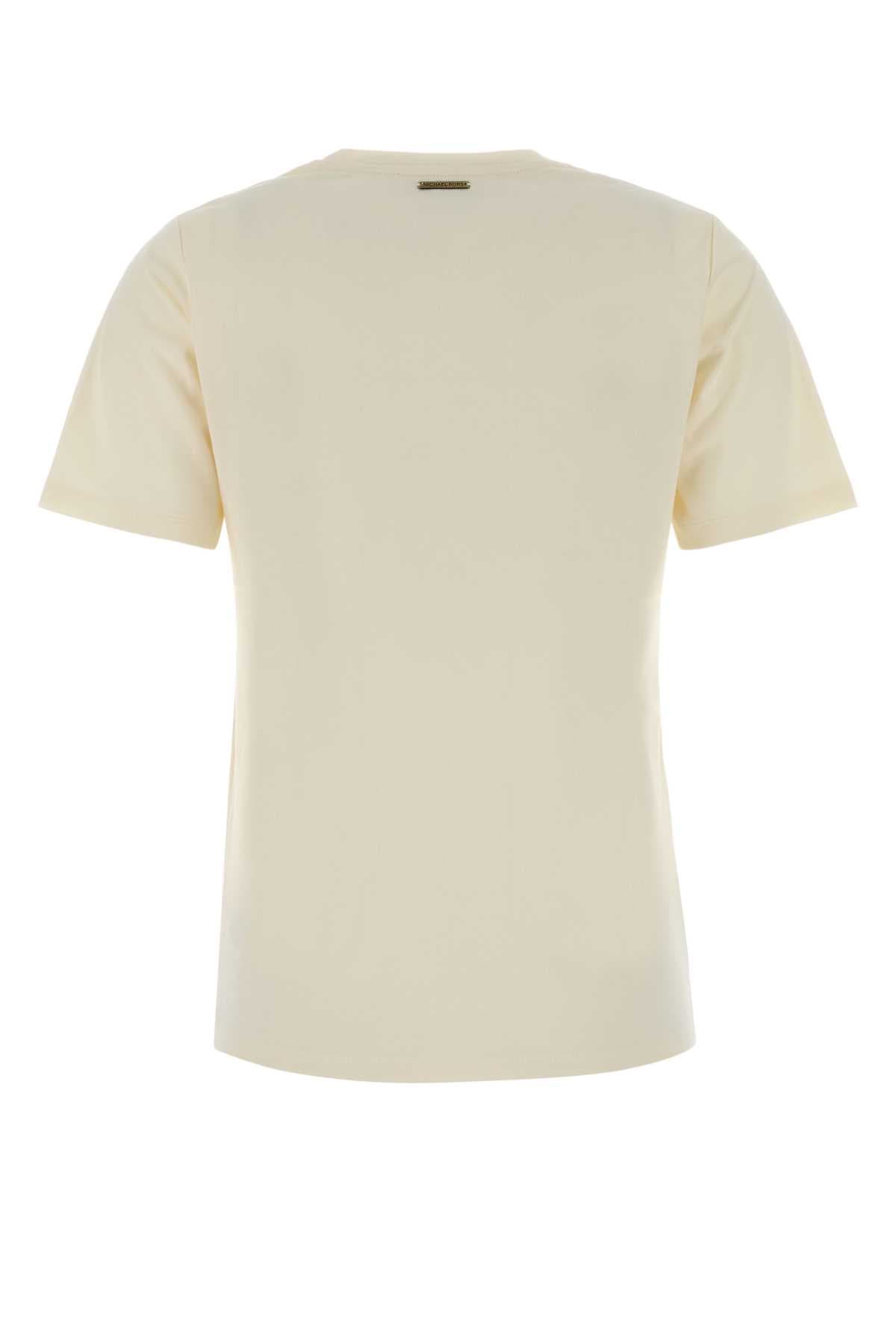 Cream cotton t-shirt - мініатюра 2