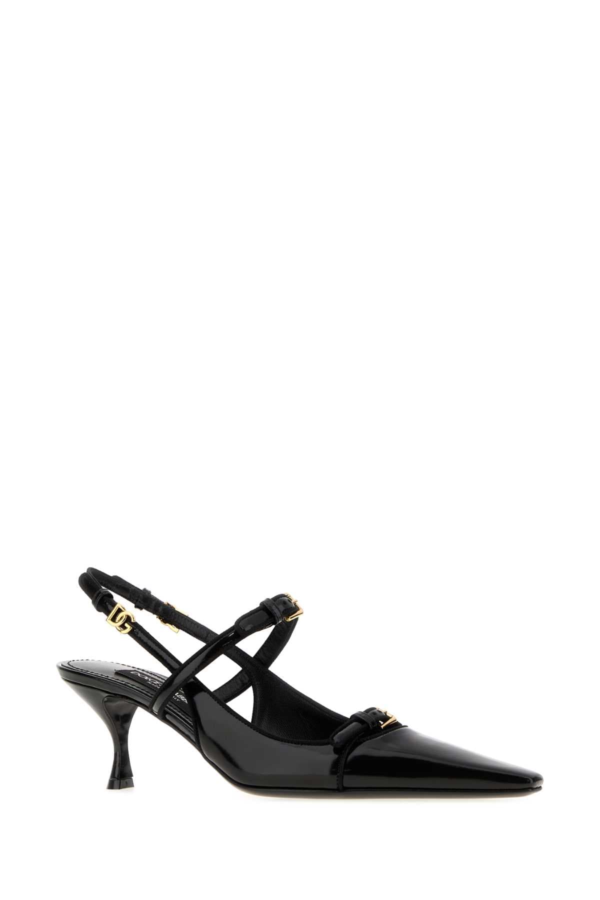 Black leather pumps - мініатюра 2