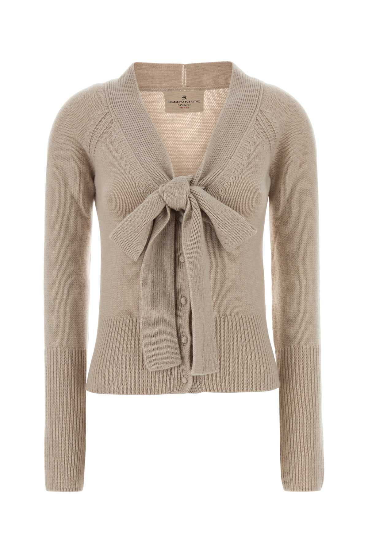 Sand cashmere cardigan