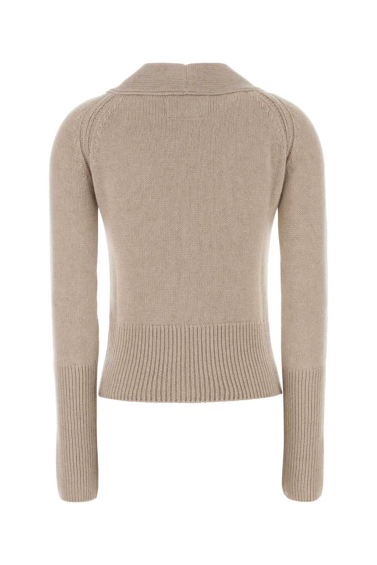 Sand cashmere cardigan - мініатюра 2