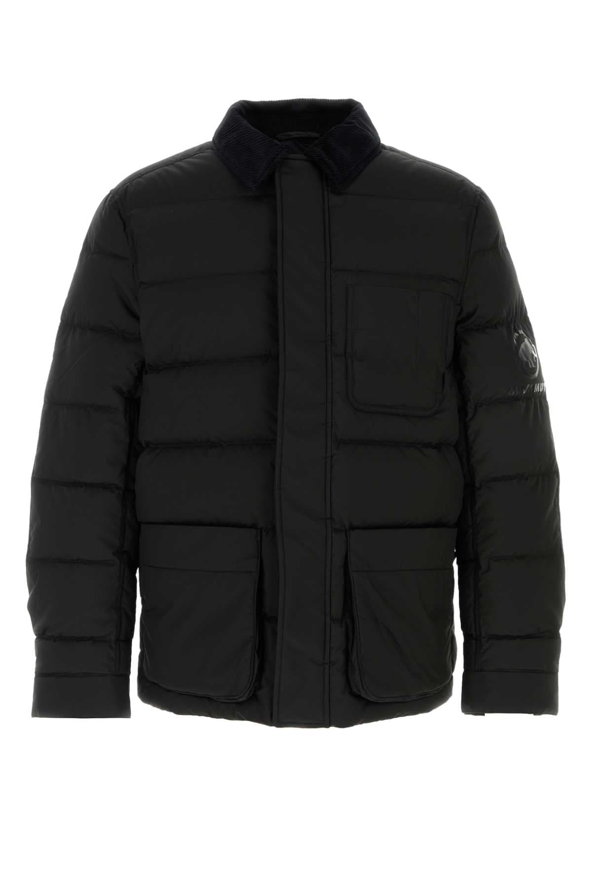Black polyester Junya Watanabe x Mammut down jacket