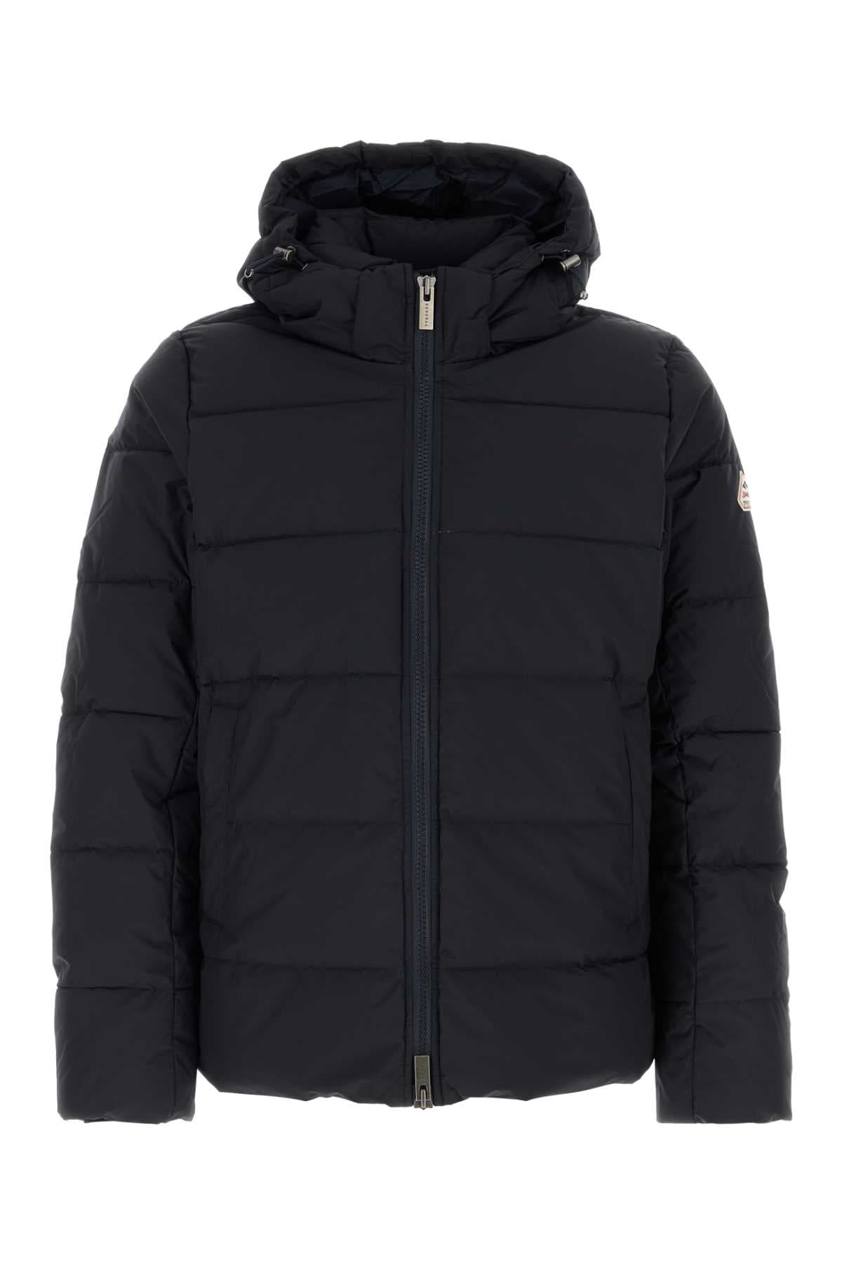 Navy blue polyester Spoutnic down jacket