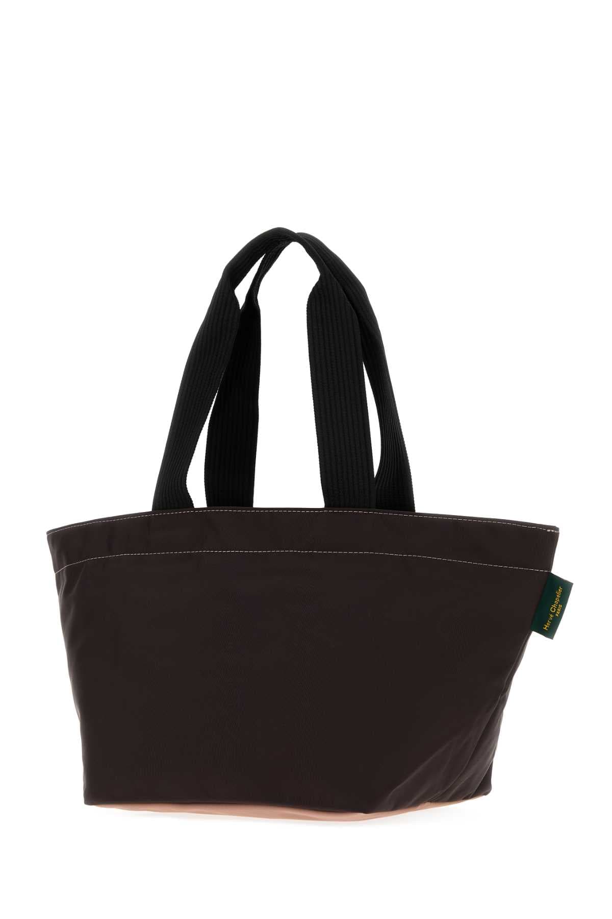 Dark brown nylon 1028N handbag - мініатюра 2