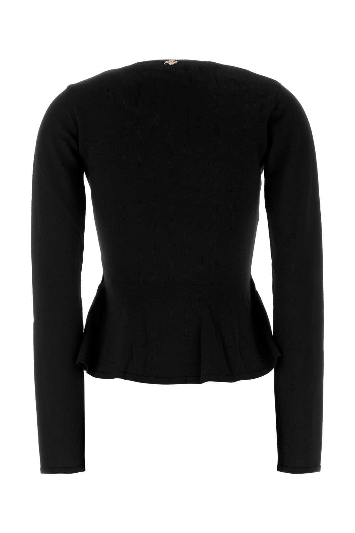 Black wool sweater - мініатюра 2