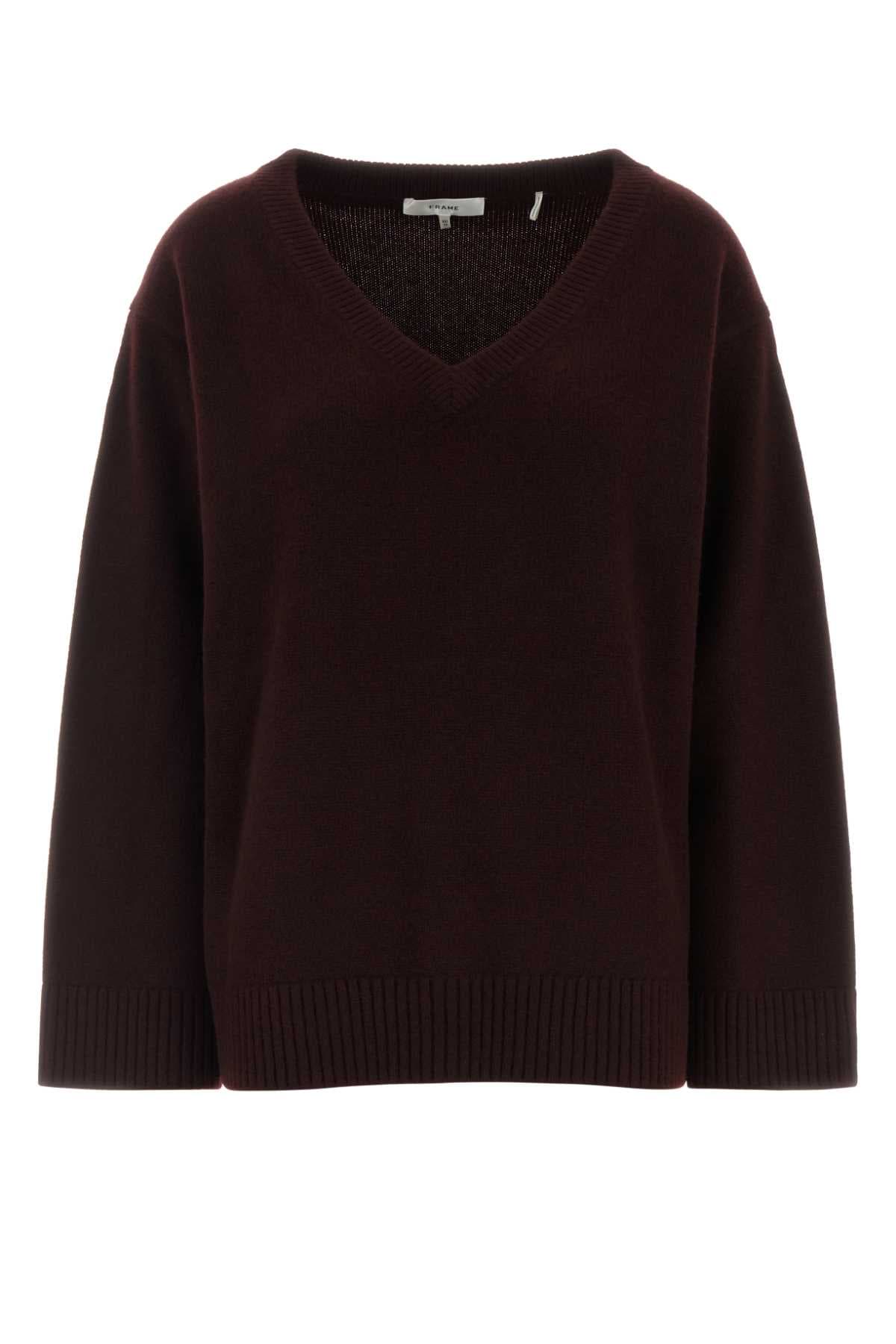 Chocolate cashmere oversize sweater
