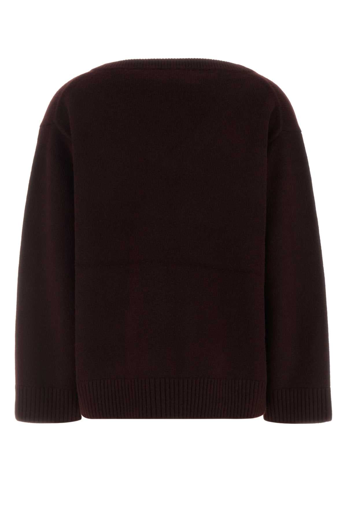 Chocolate cashmere oversize sweater - мініатюра 2