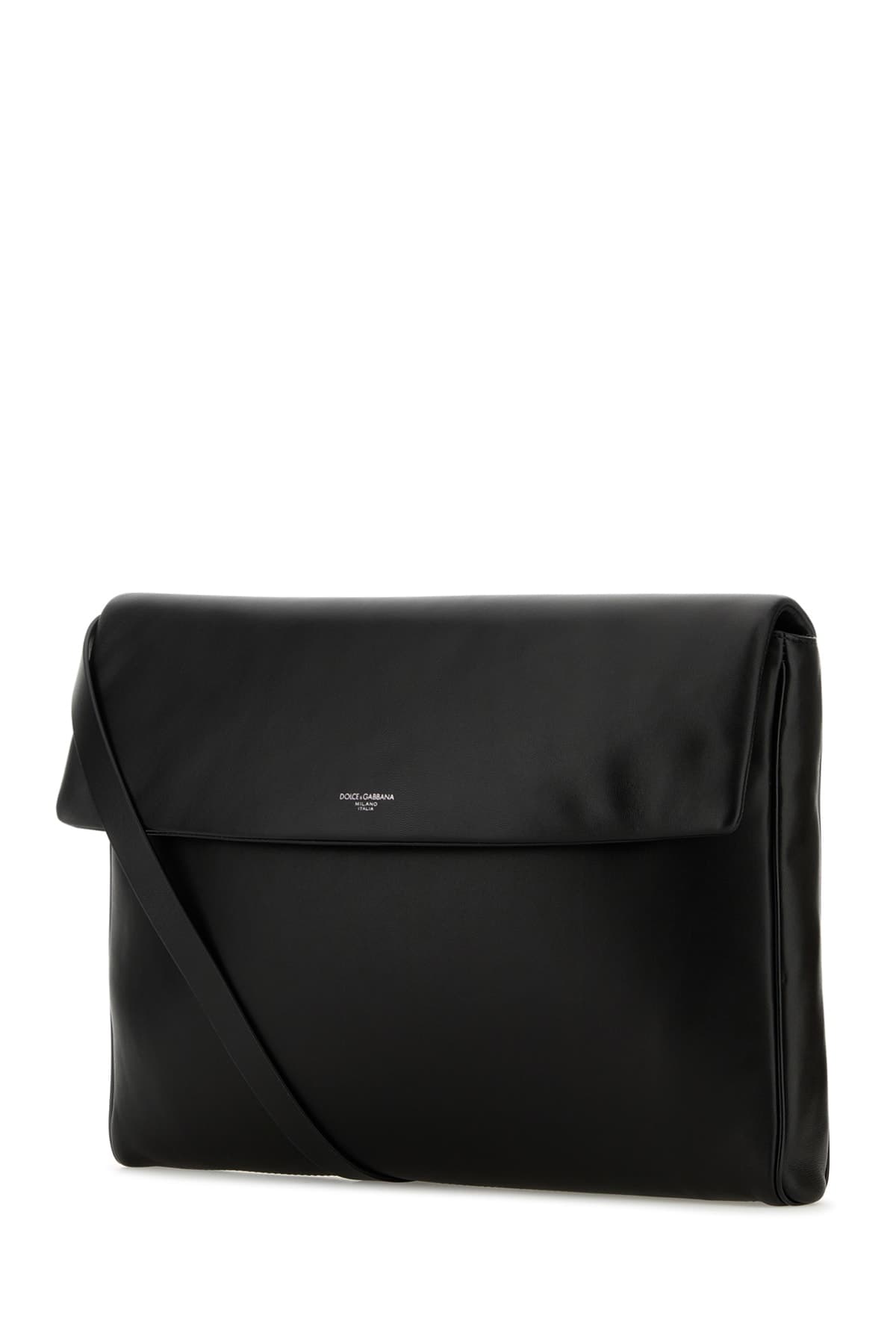 Black nappa leather Mediterraneo clutch - мініатюра 2