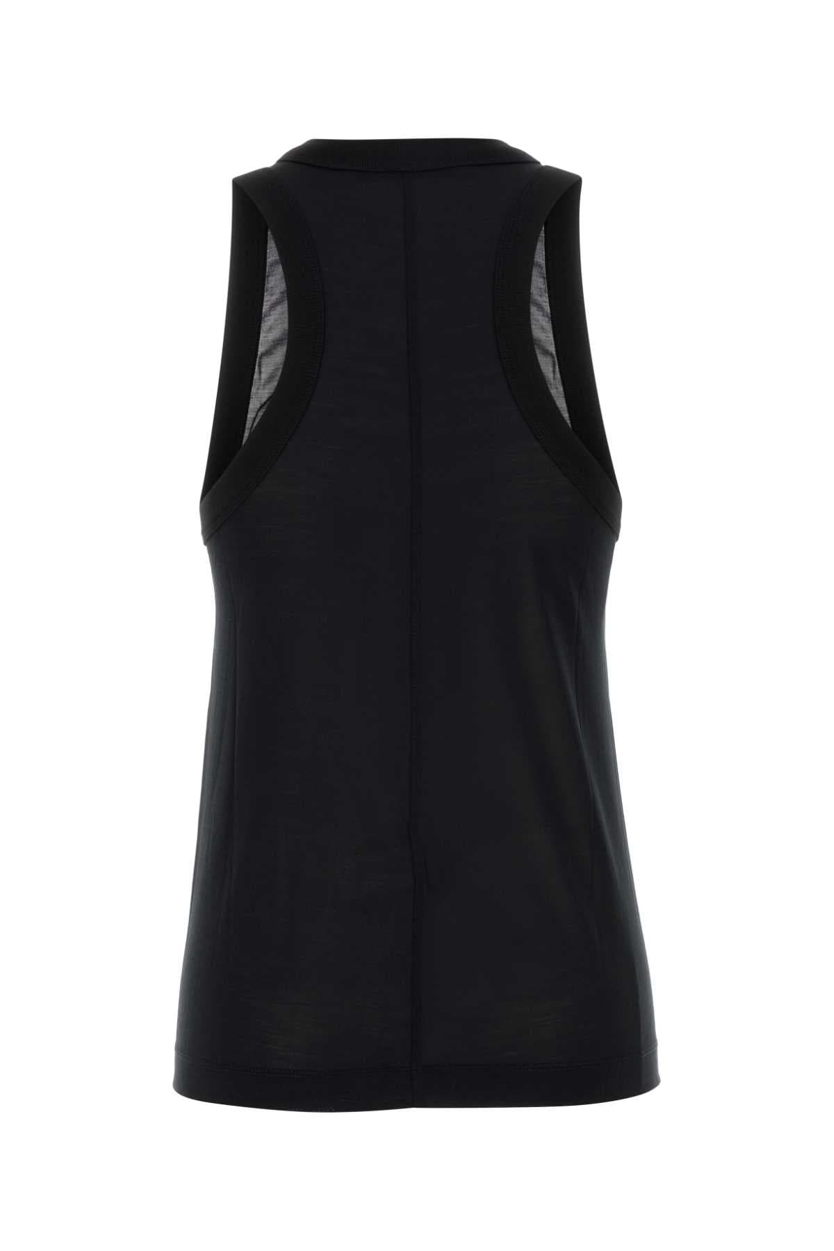 Black silk tank top - мініатюра 2