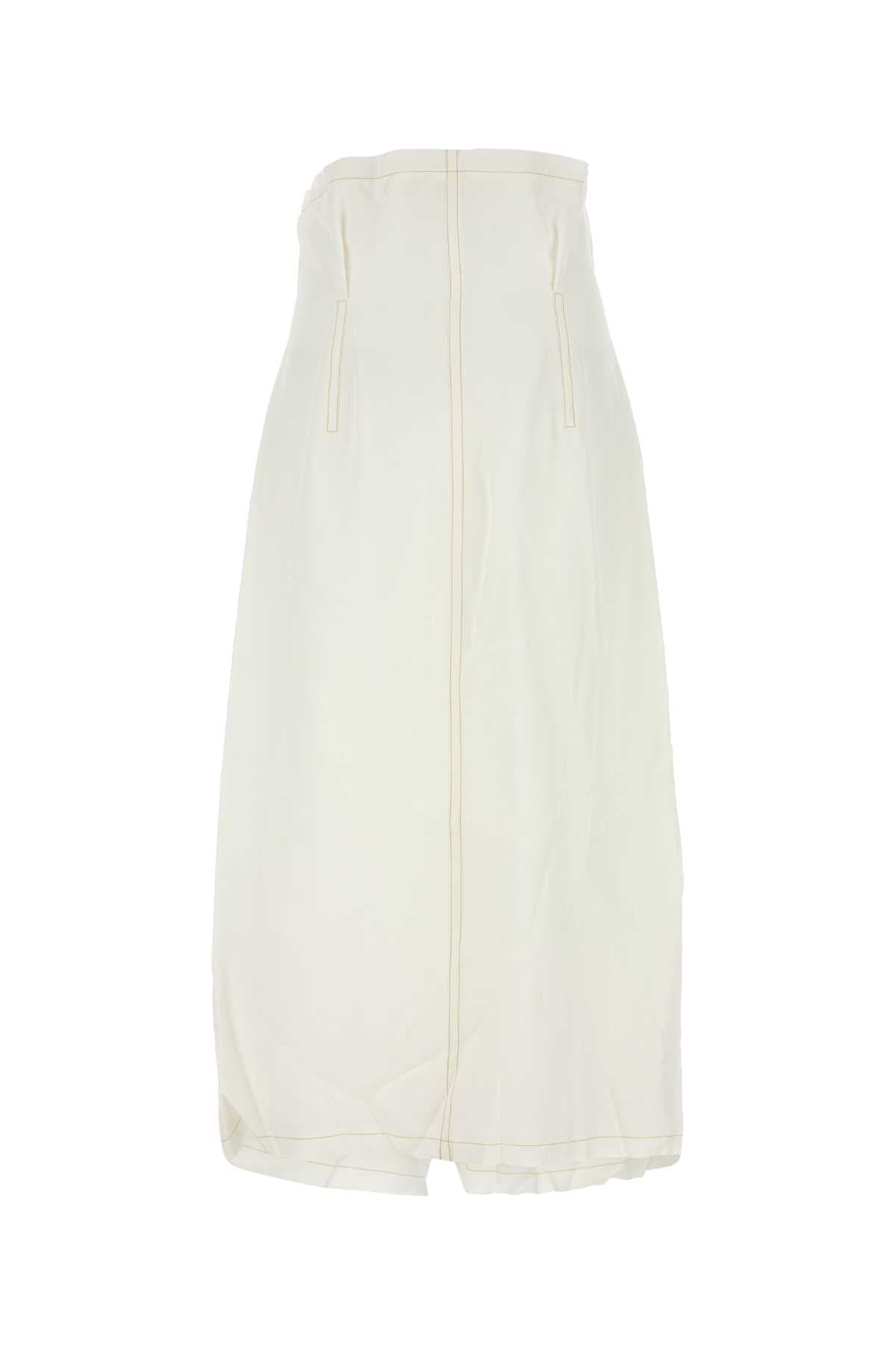 White viscosa skirt - мініатюра 2