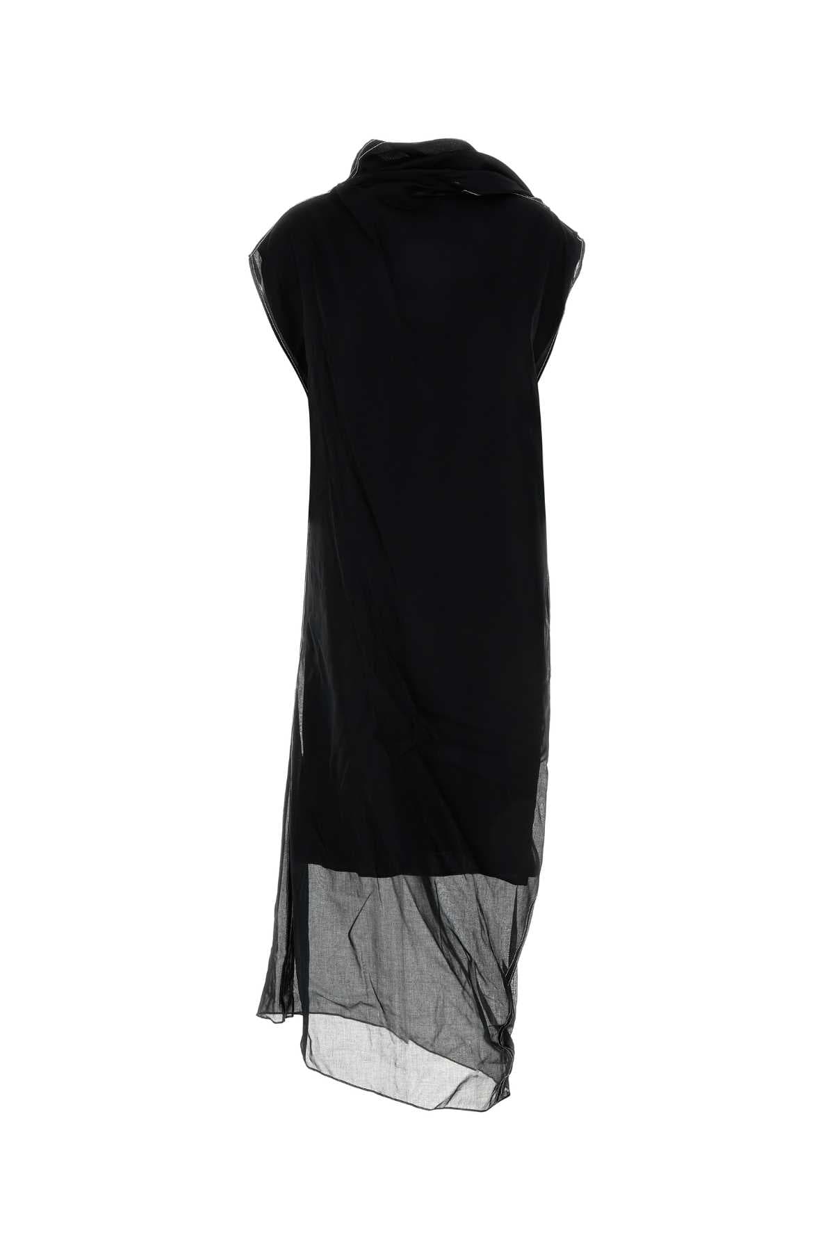 Black cotton dress