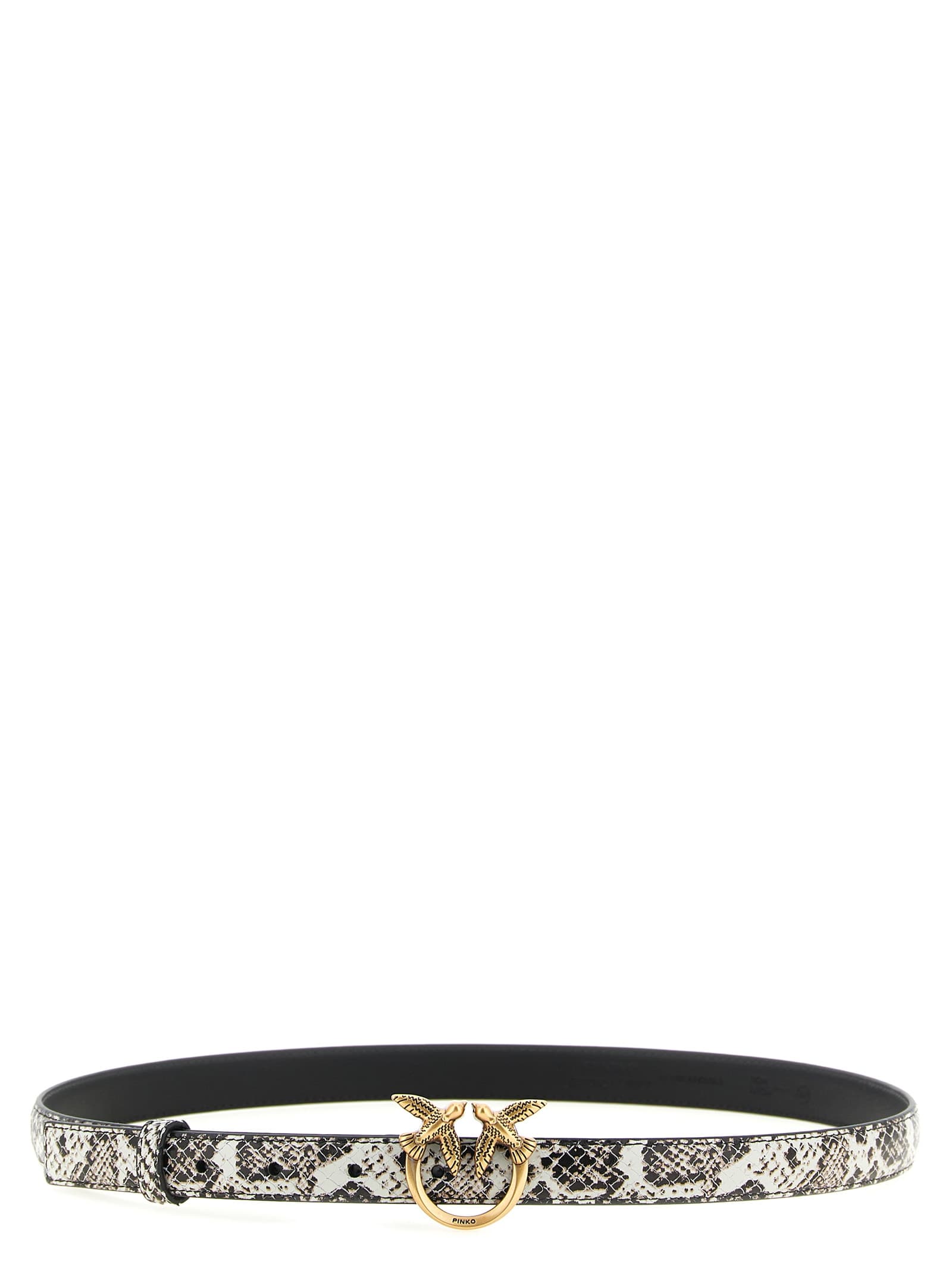 Python print leather belt — ремінь зі шкіри з принтом під пітона