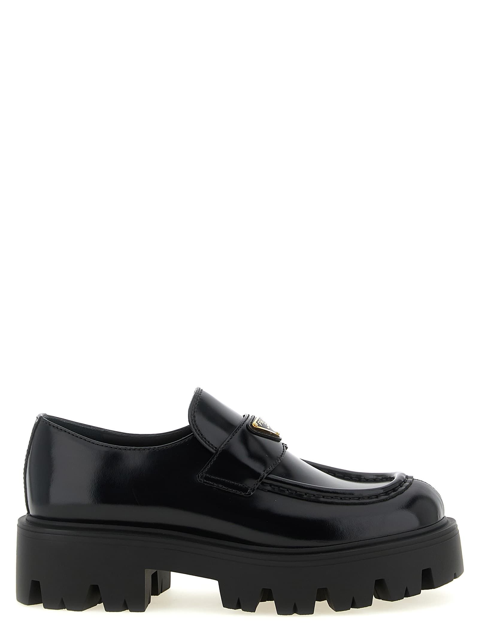 Brushed leather лофери