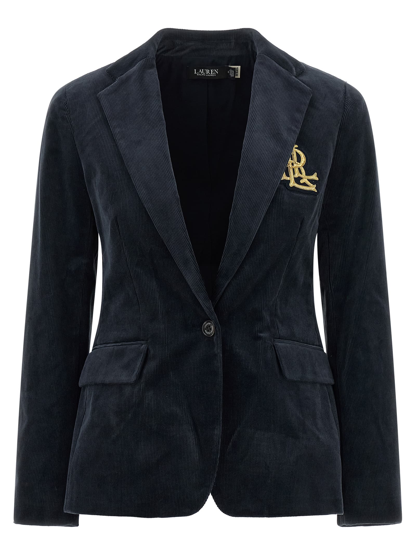 Metal wire embroidery blazer