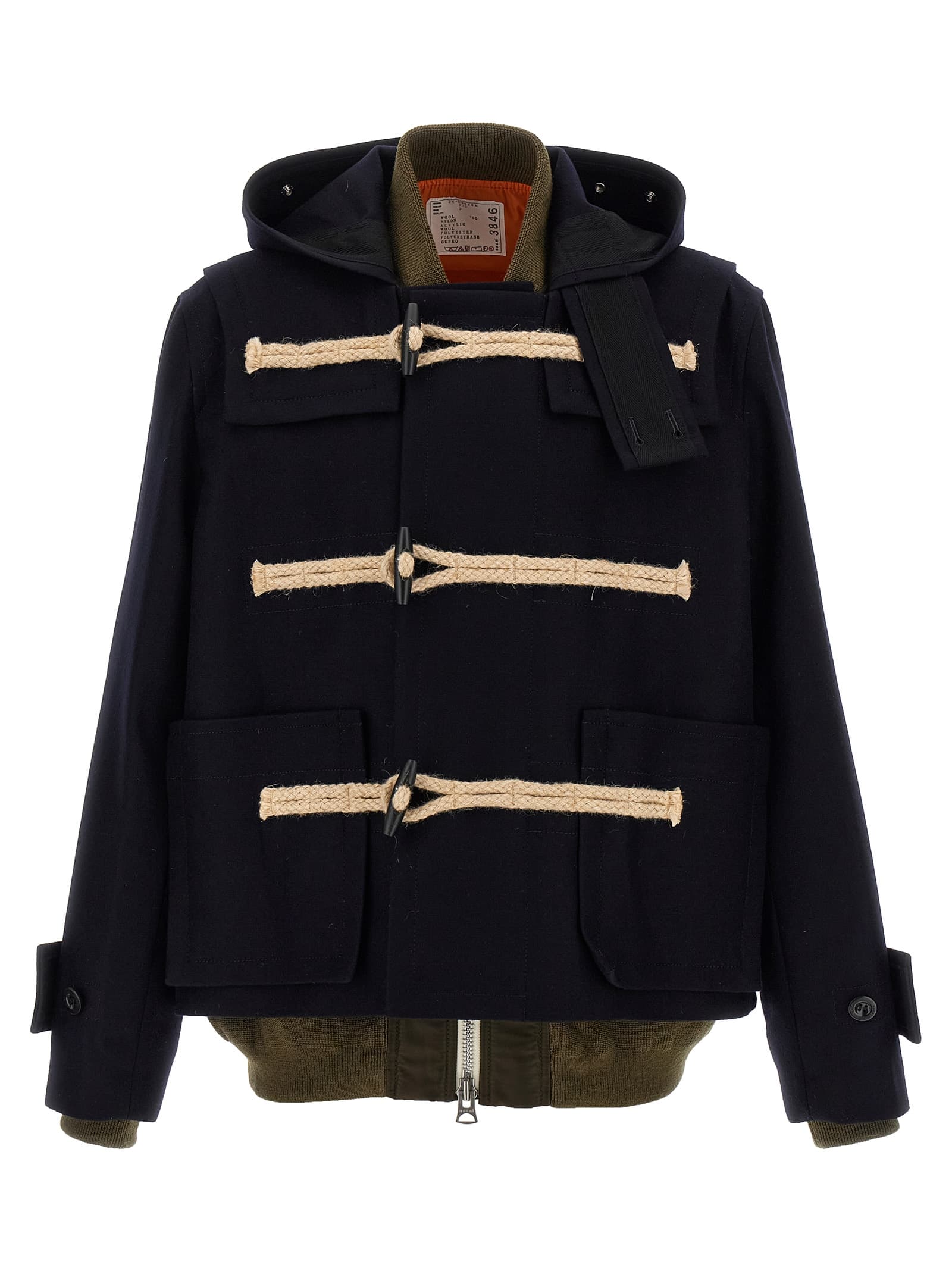 Куртка з вставками бомбер