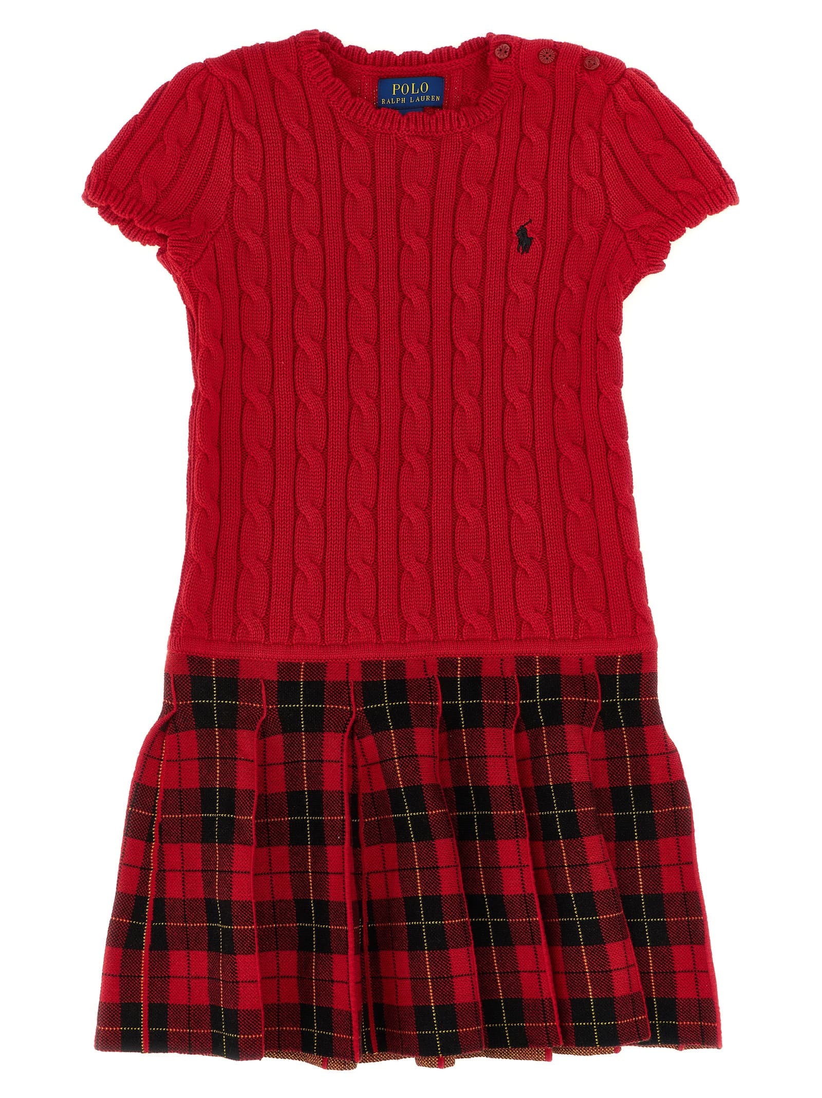 Braided knit dress