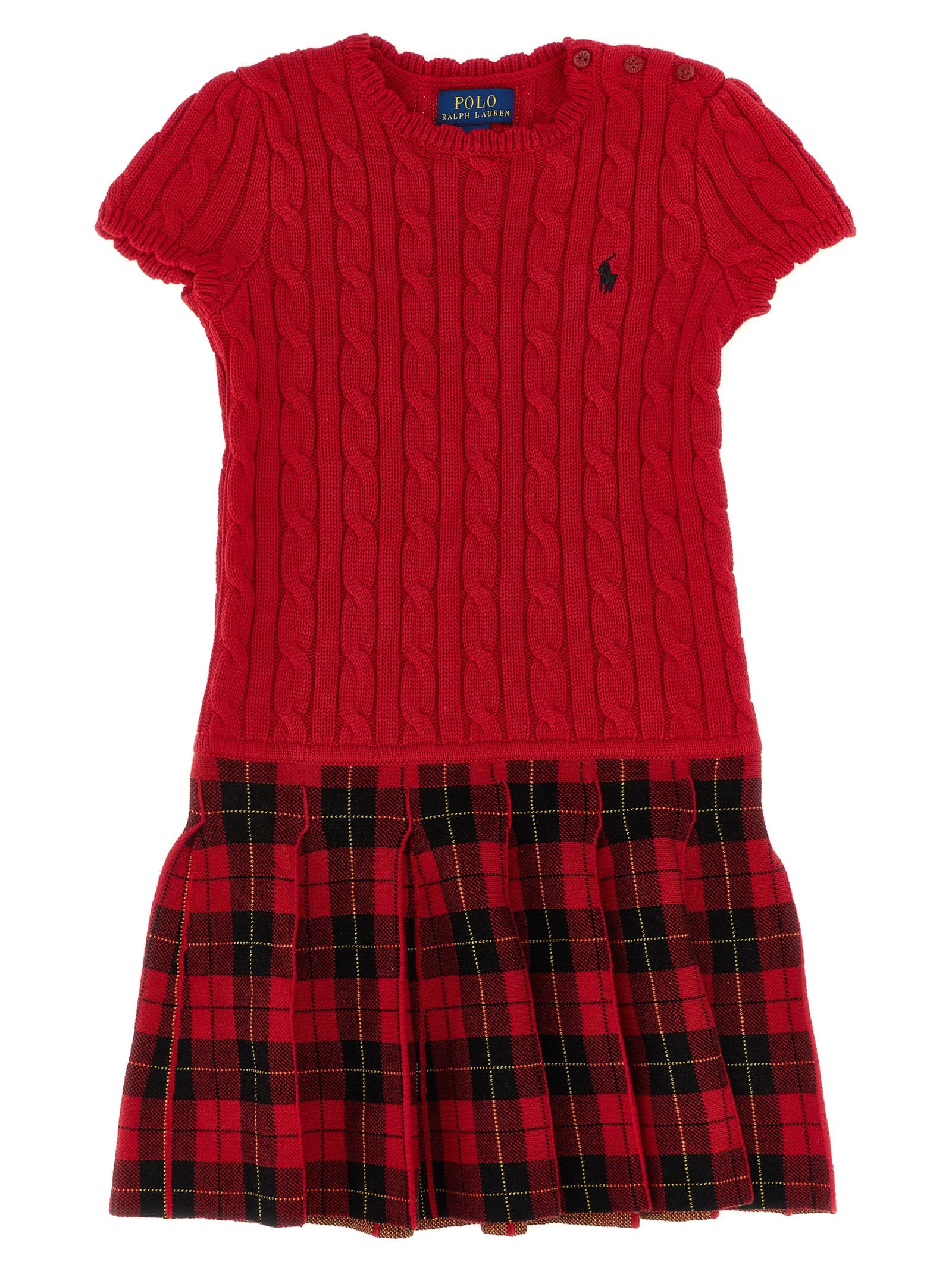 Braided knit dress