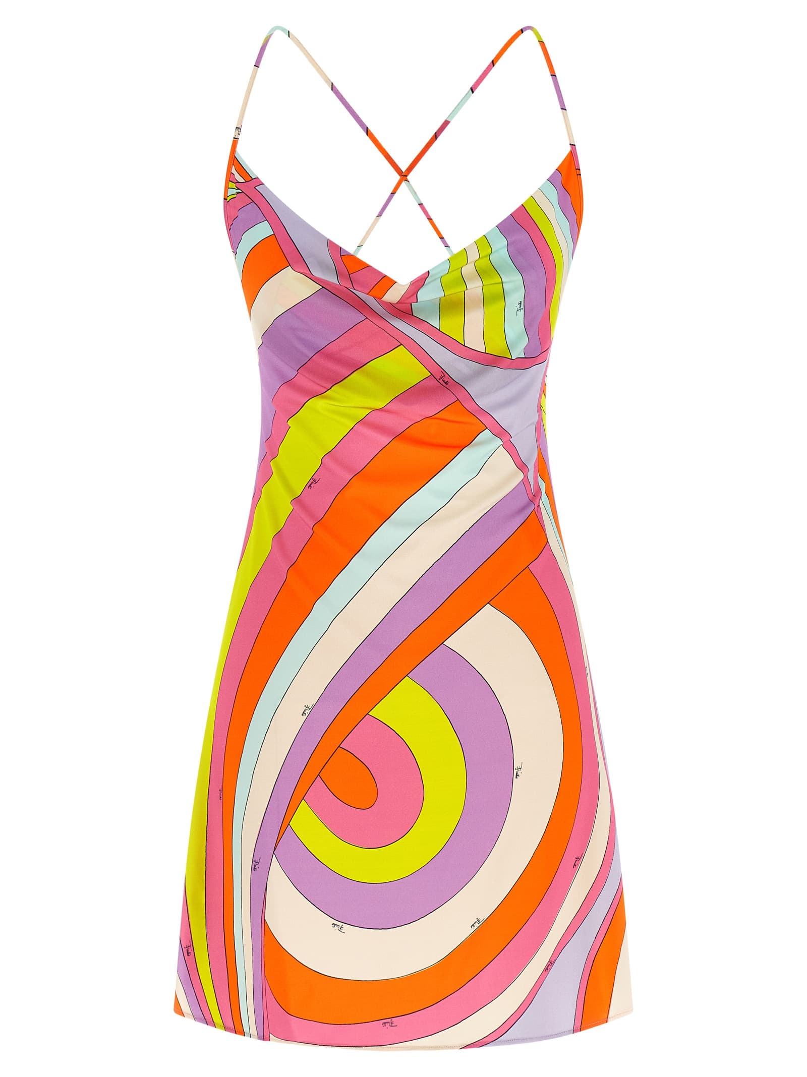 'Marmo' print dress