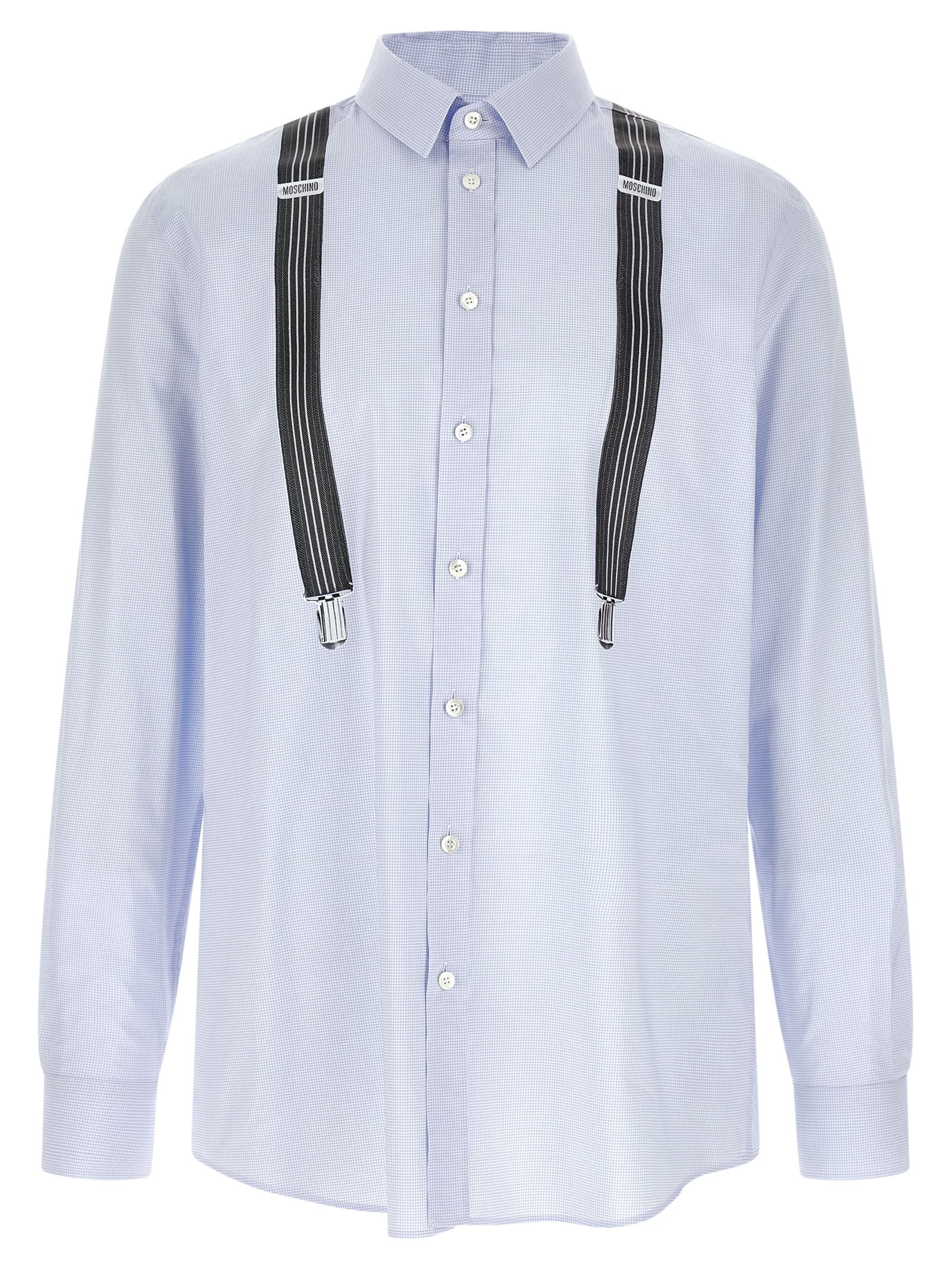 Сорочка з trompe-l'œil принтом