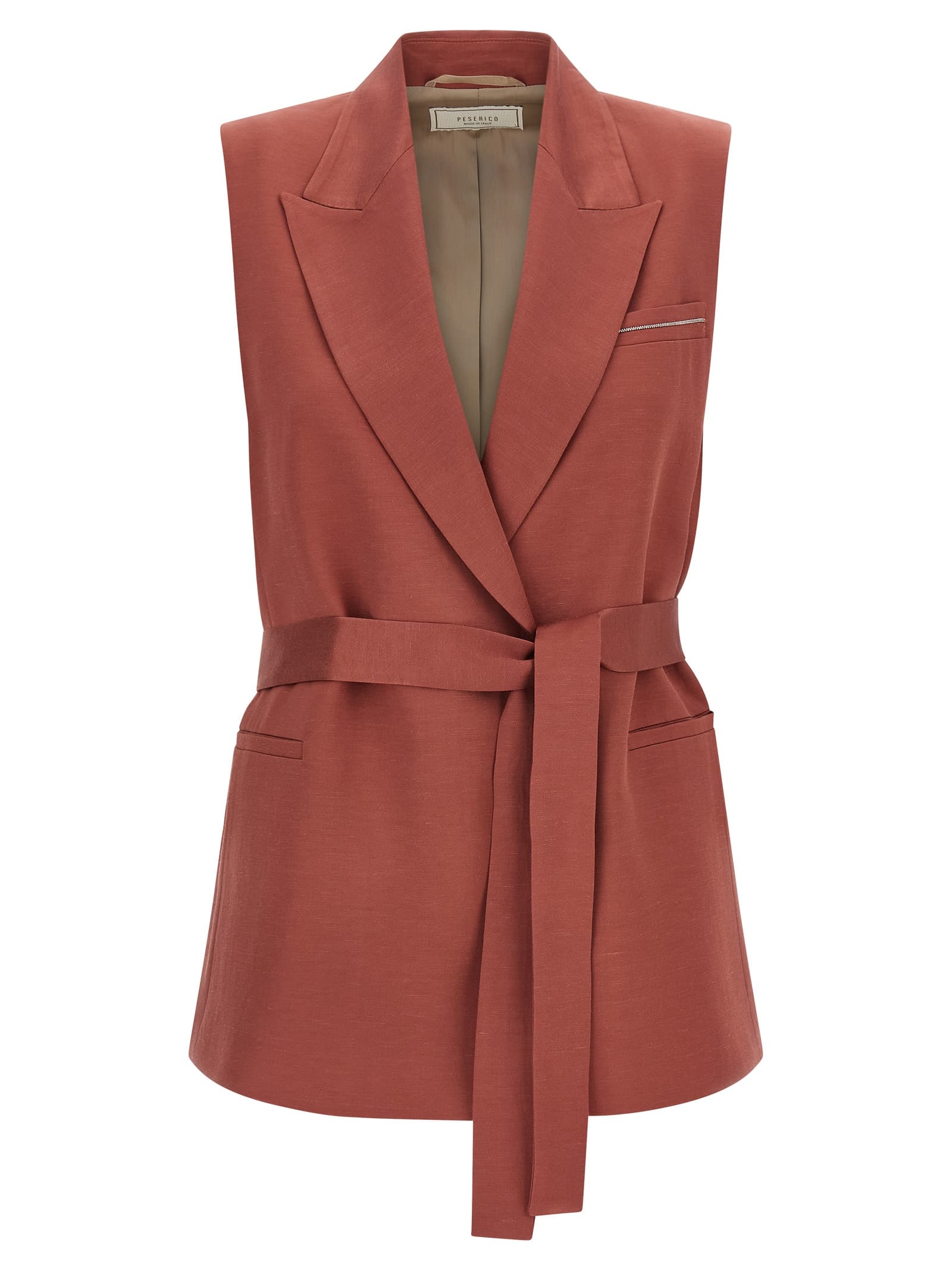 Жилет з льону та віскози