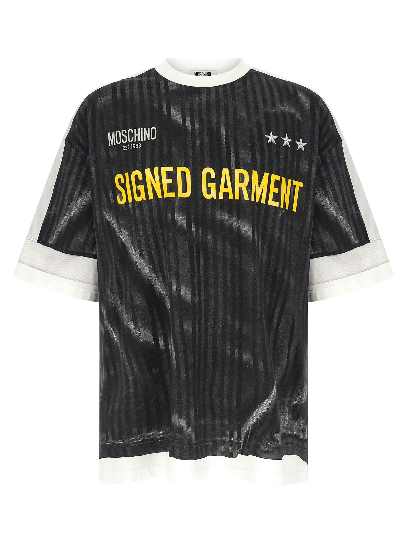 Футболка з принтом trompe-l'œil