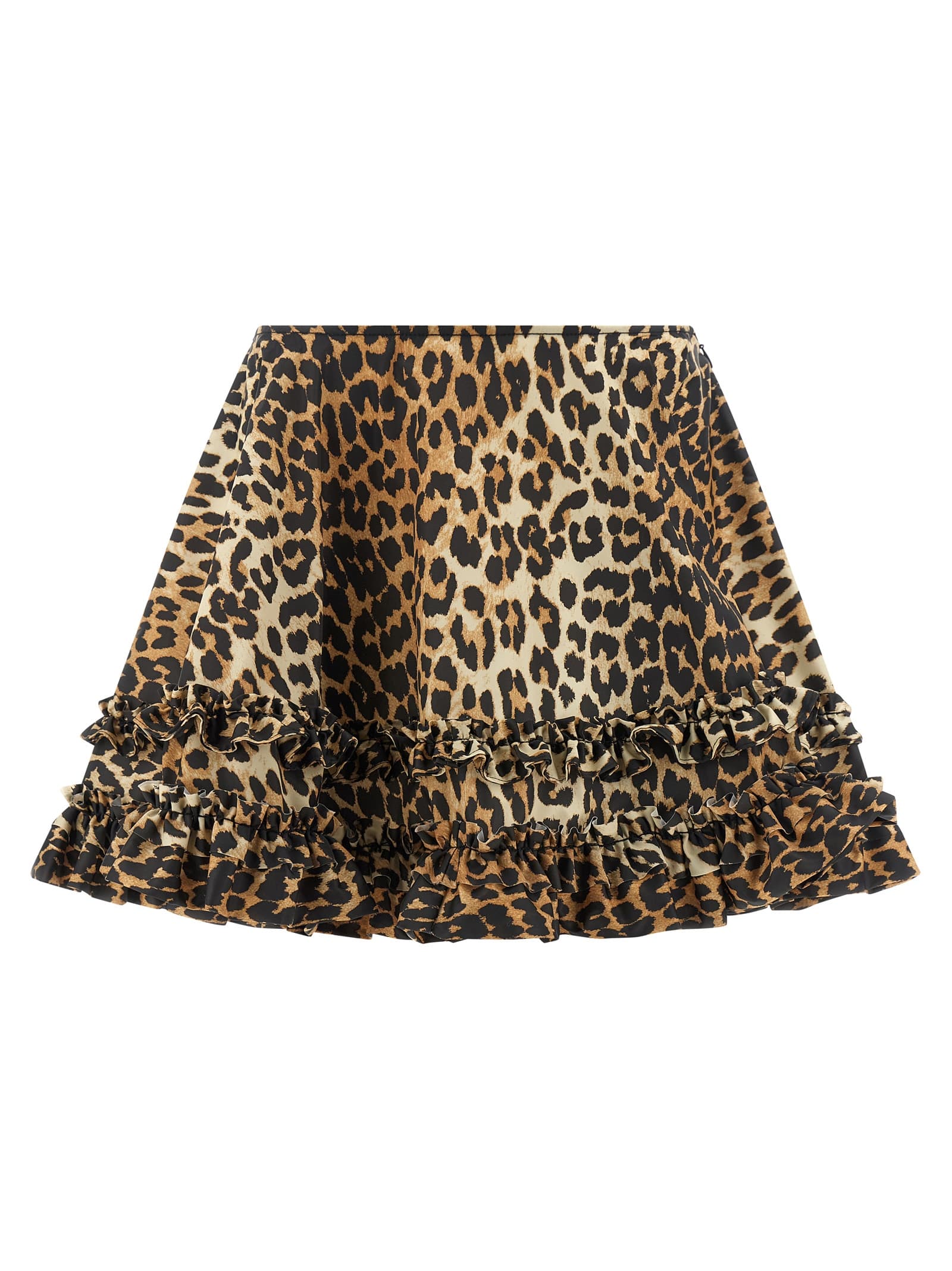 'Leopard Duchesse Nylon Mini Frill' спідниця