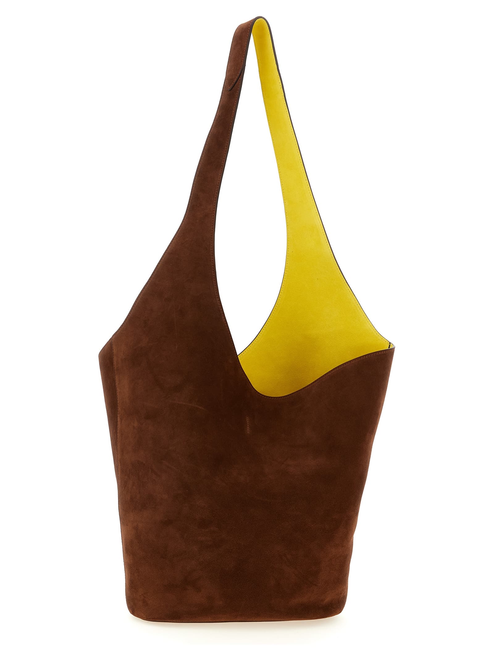 Замшева сумка через плече