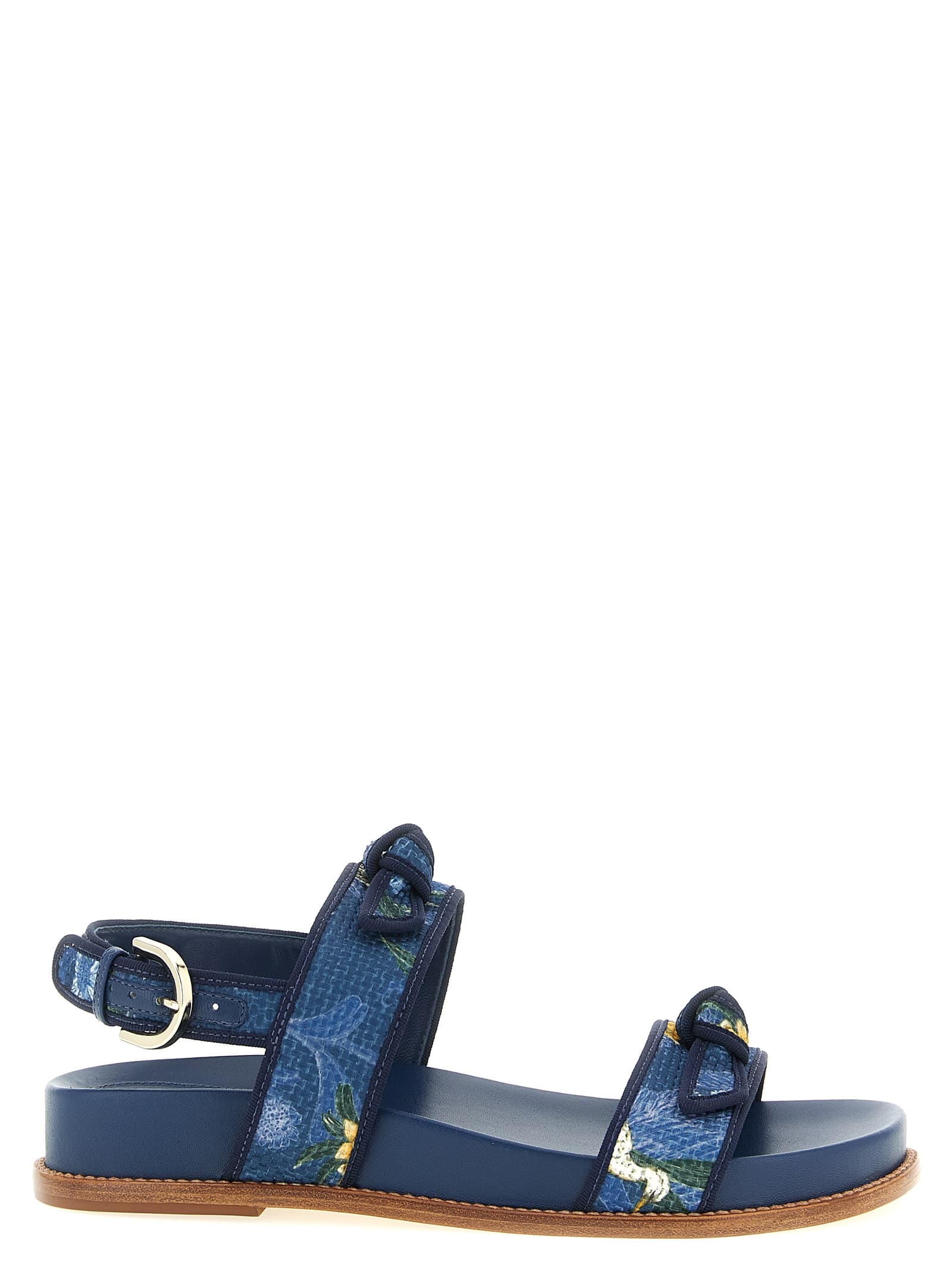 A. Birman x AGUA 'Grosgrain Raffia Sport' сандалі