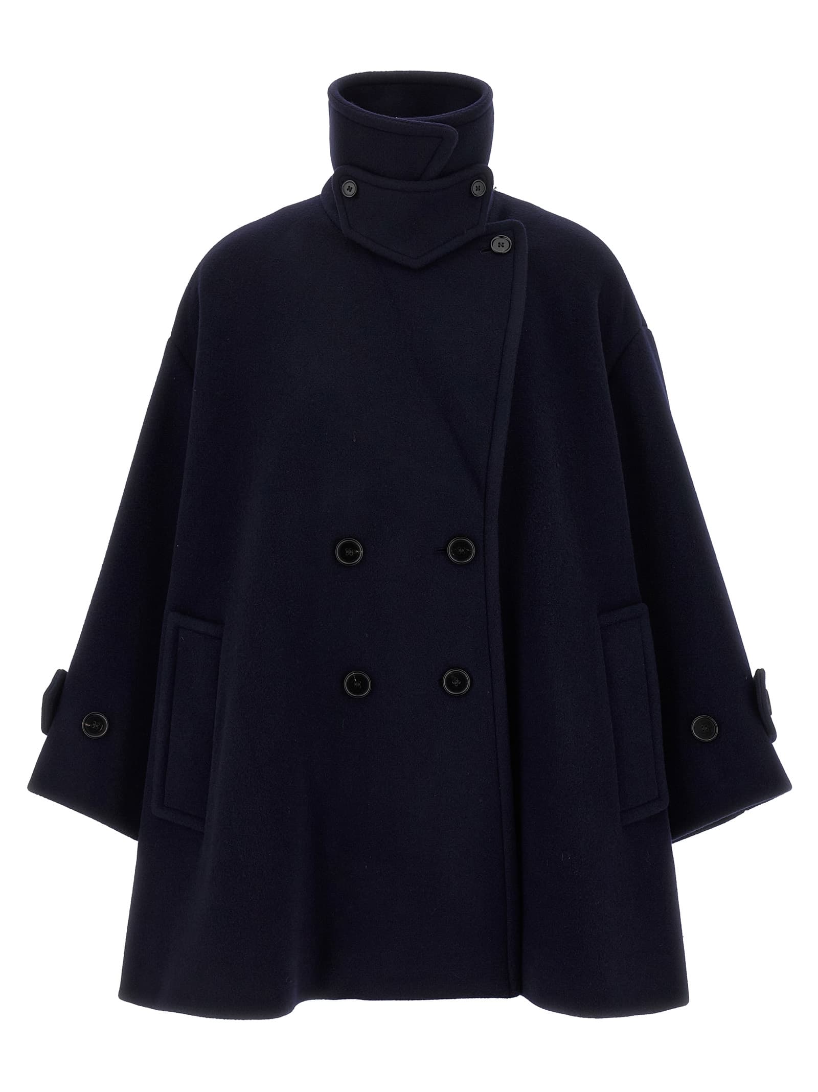 Double breasted wool coat