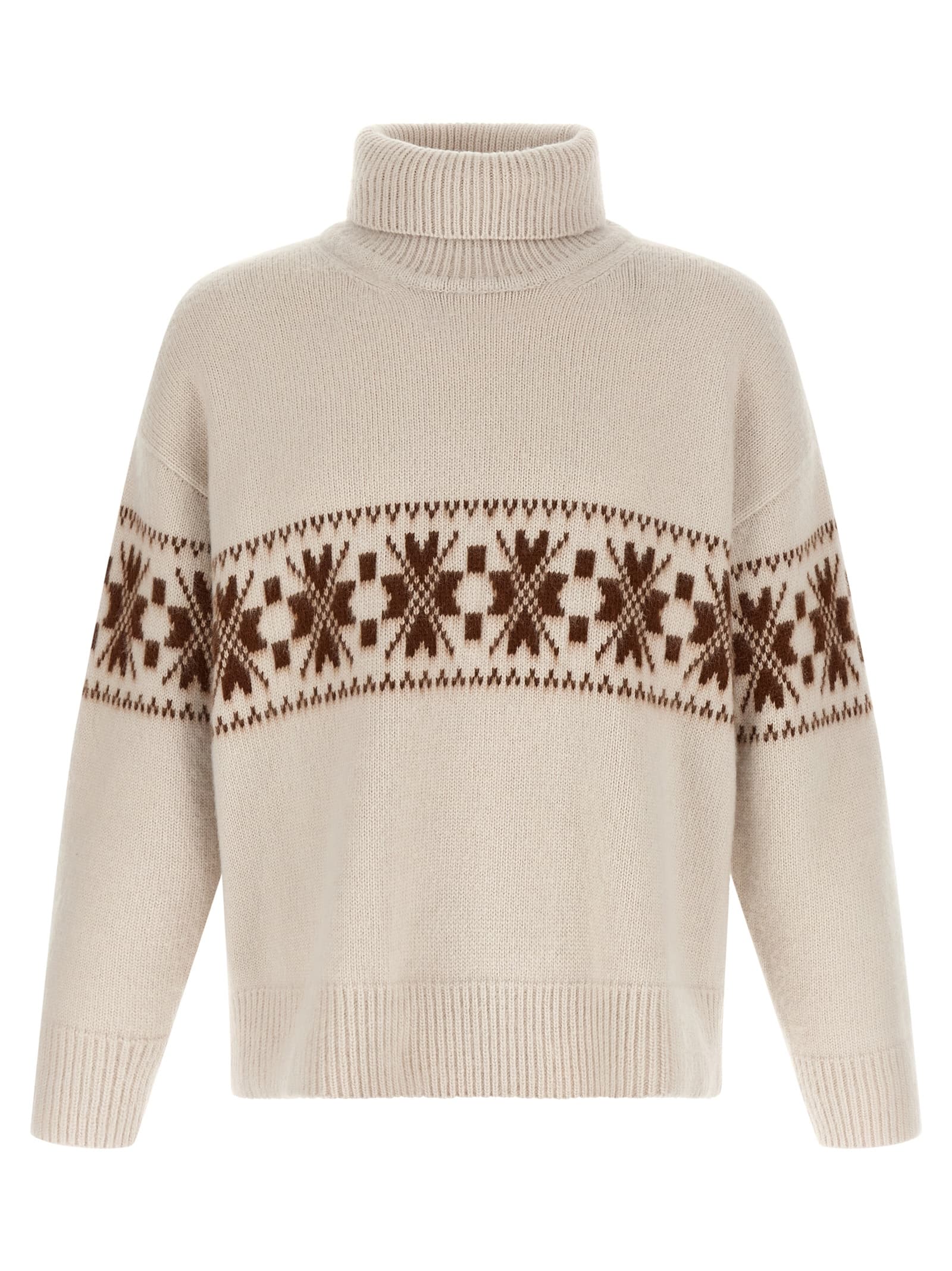 High neck sweater