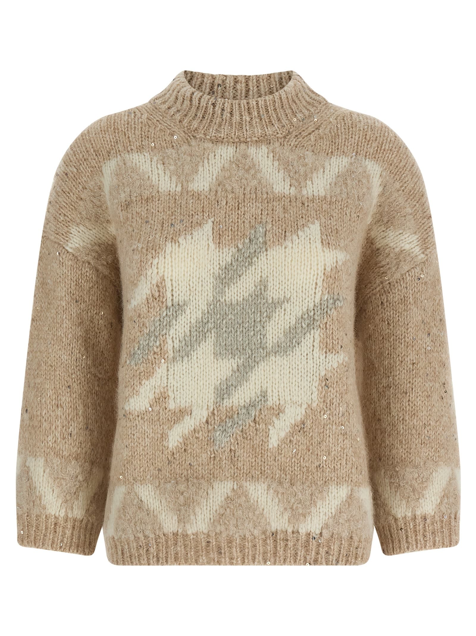 'Punto Luce' embroidery sweater