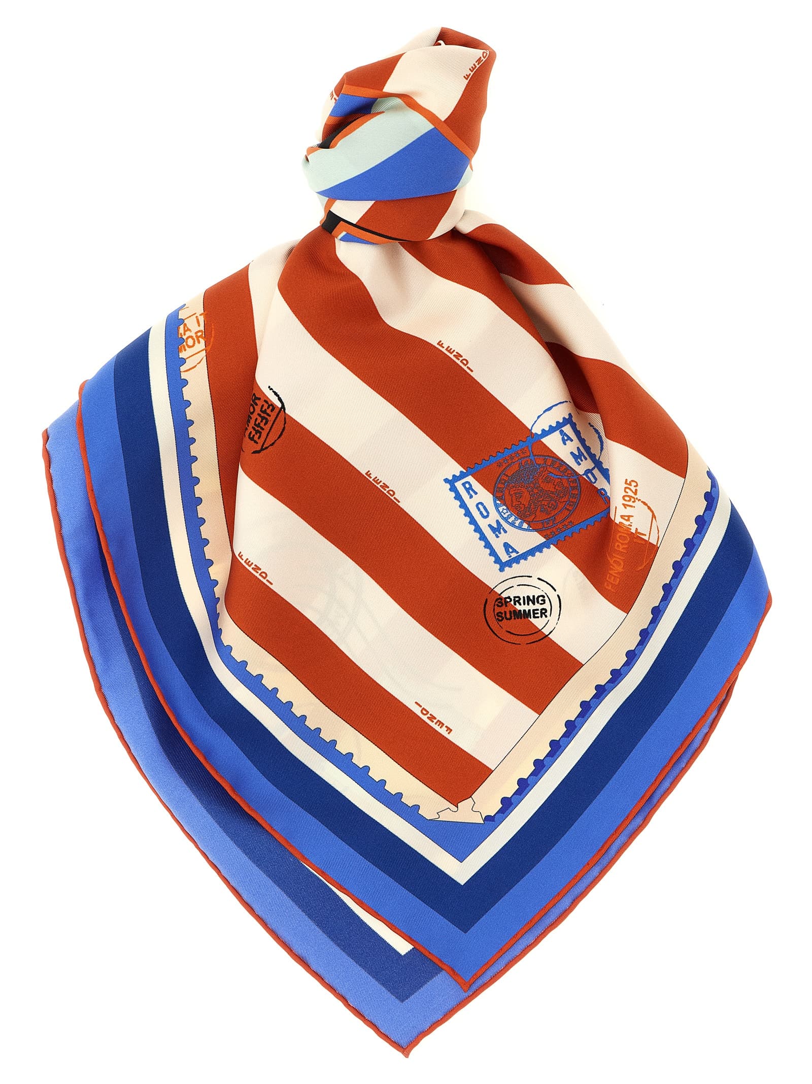 Fendi шовковий шарф 'Pequin'
