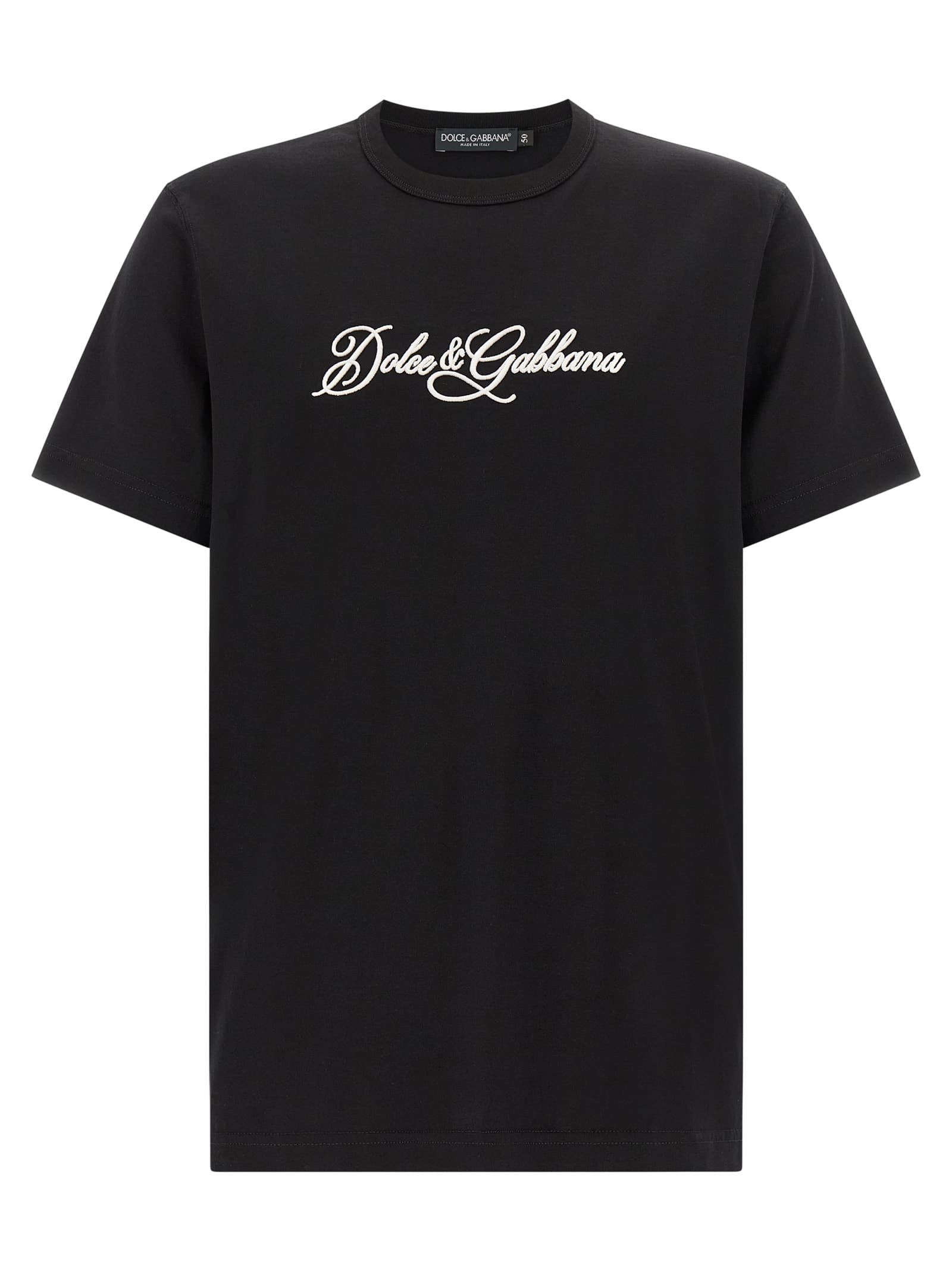 Dolce & Gabbana футболка з вишитим логотипом