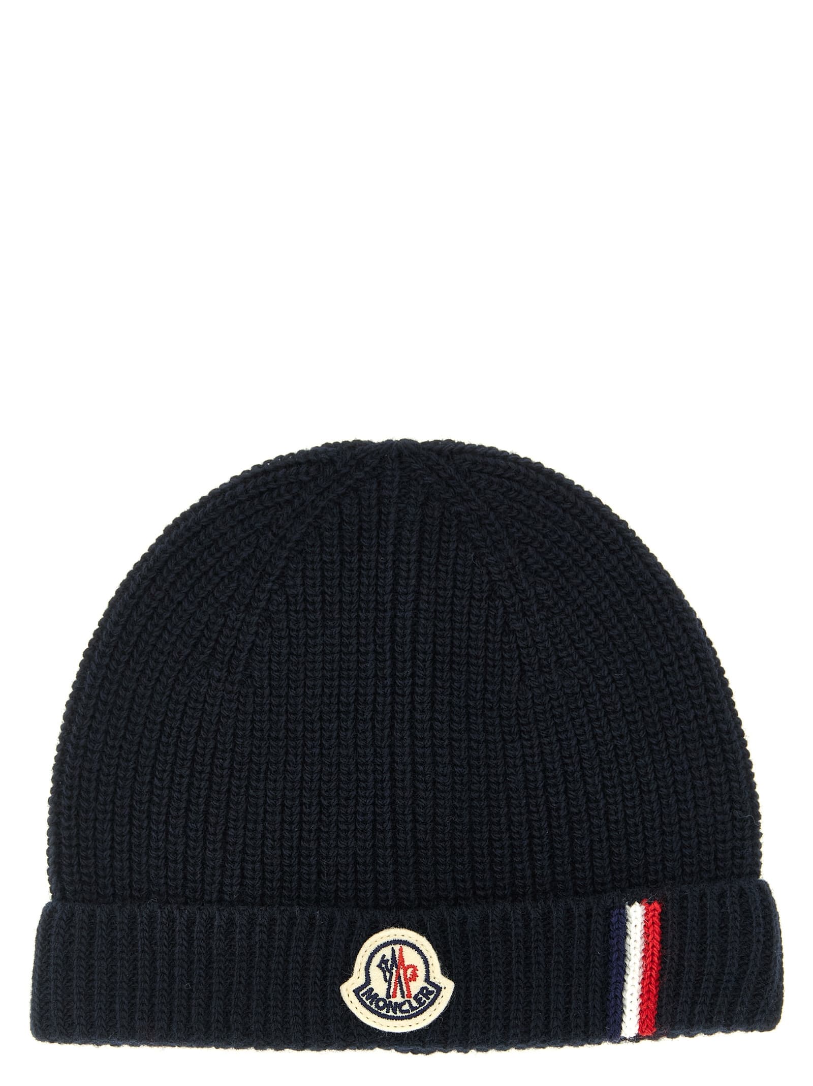 Moncler Enfant шапка 'Tricolor detail'