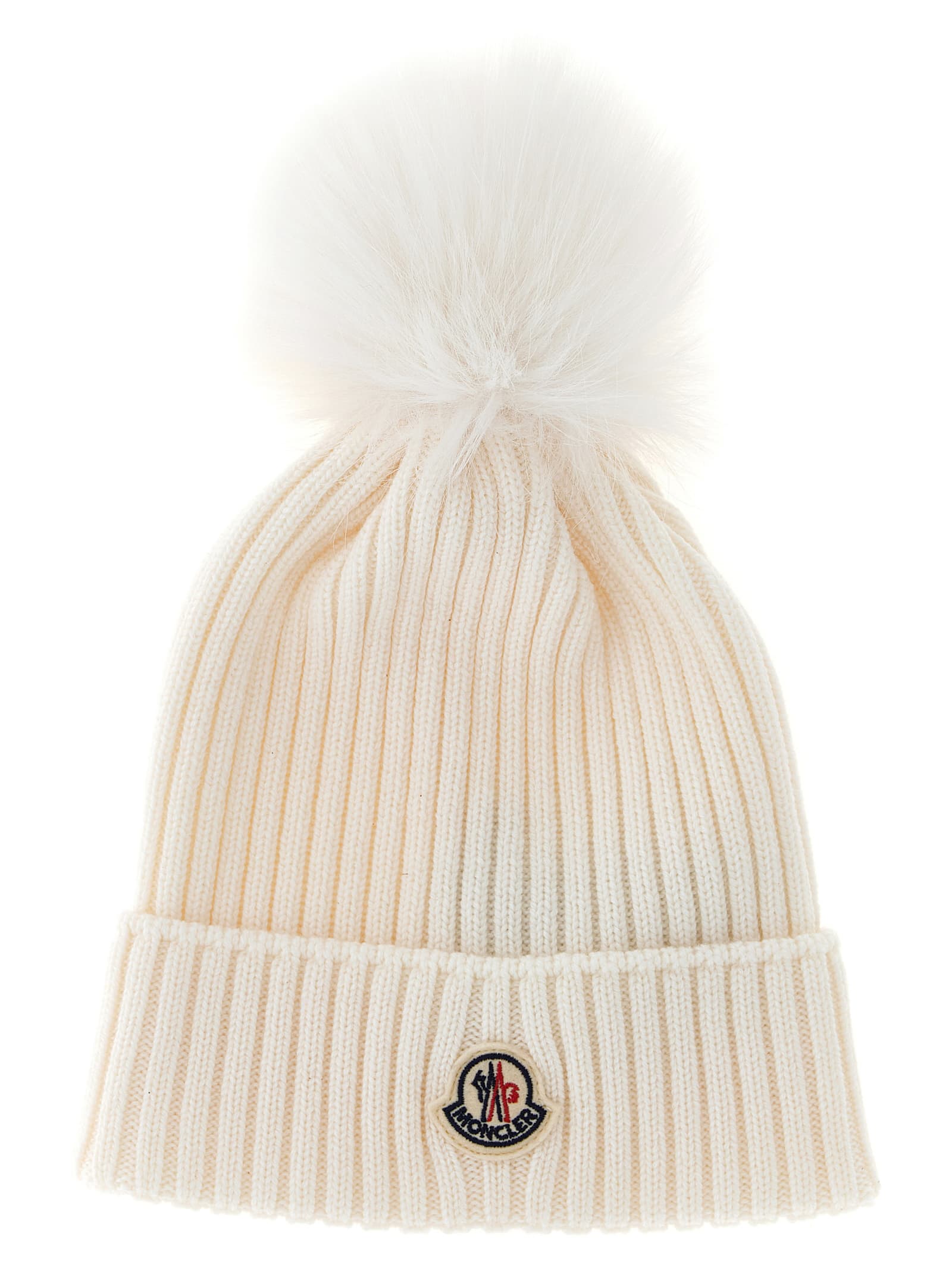 Moncler Enfant шапка з помпоном з вовни