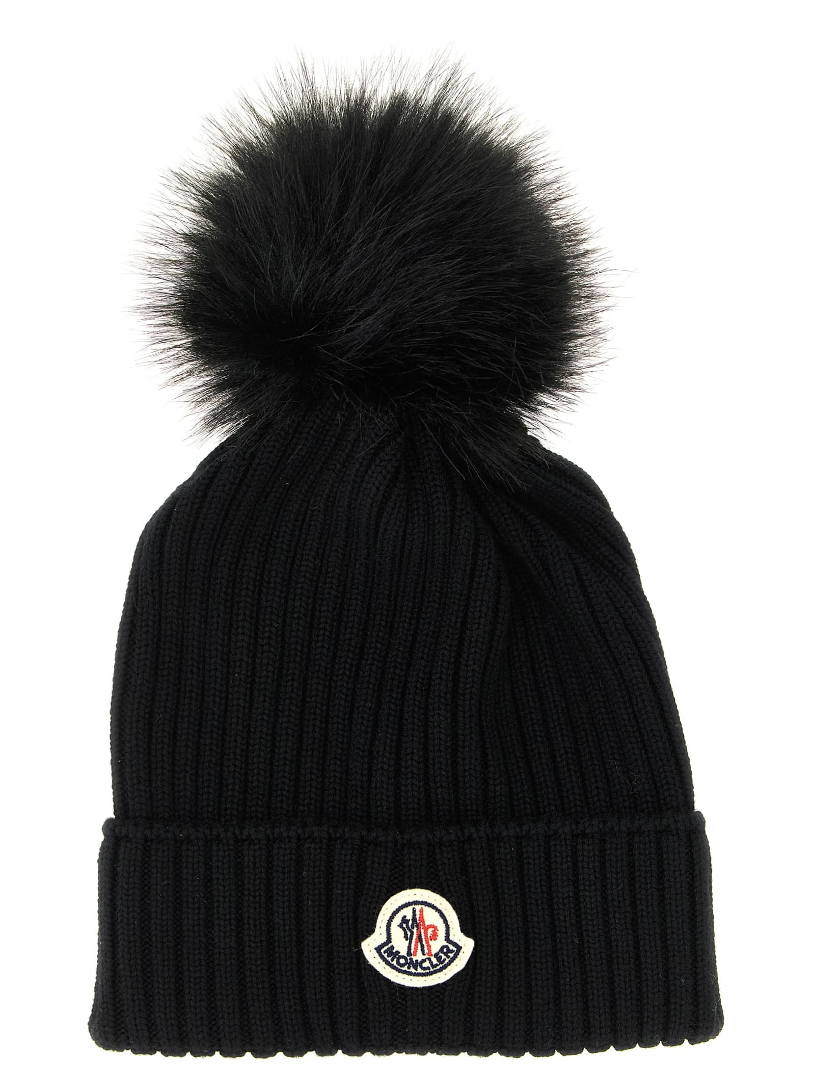 Moncler Enfant шапка з помпоном з вовни