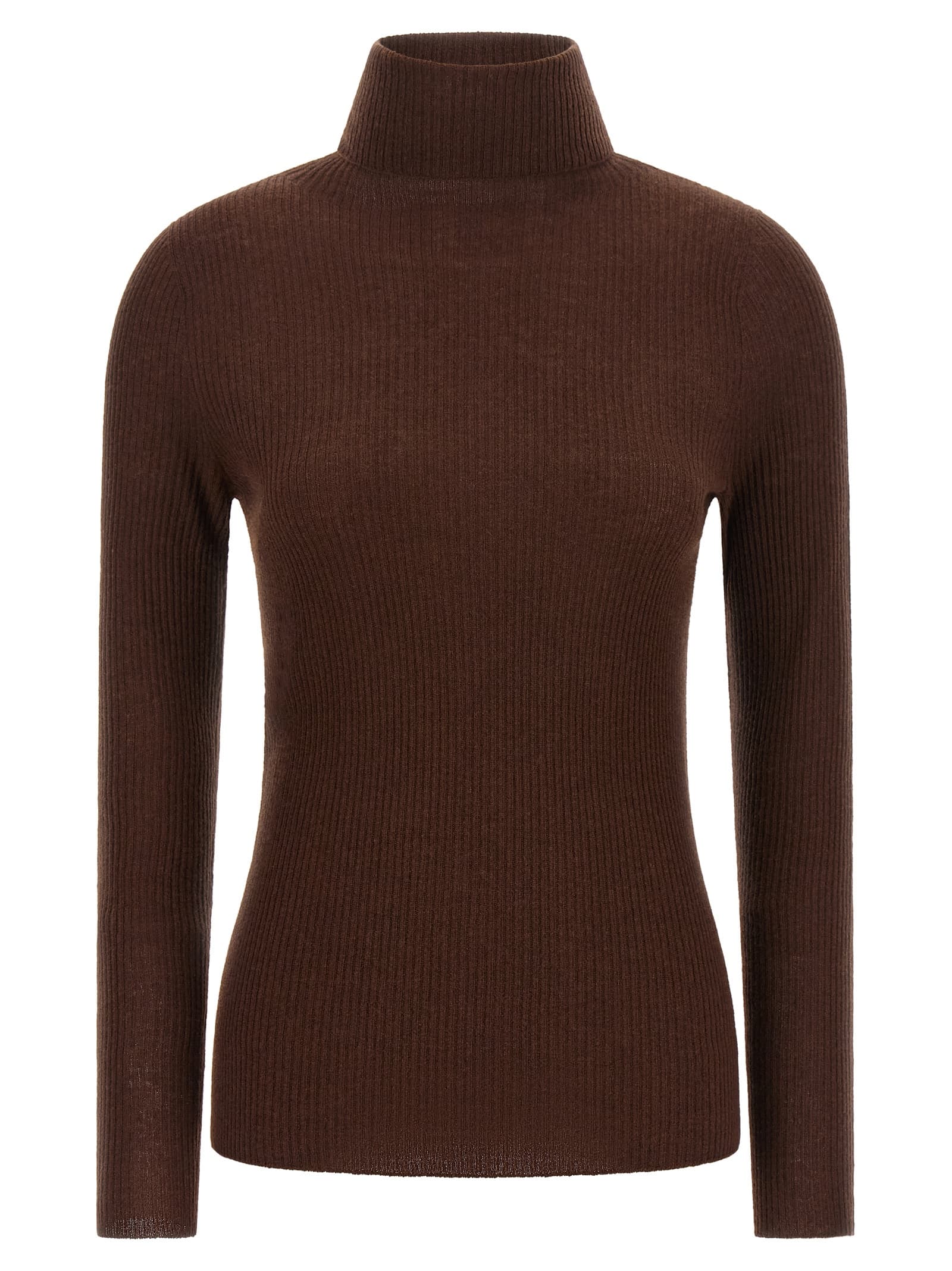 Ribbed turtleneck sweater