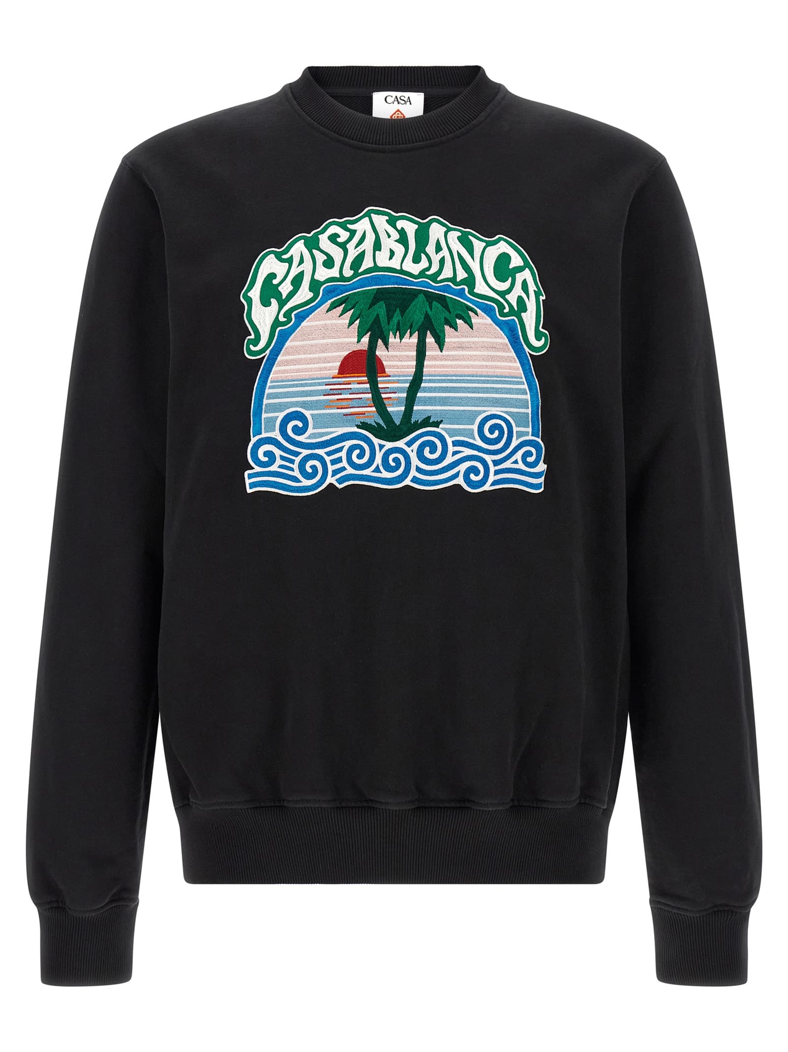 'Palm Tree Emblem' вишитий світшот