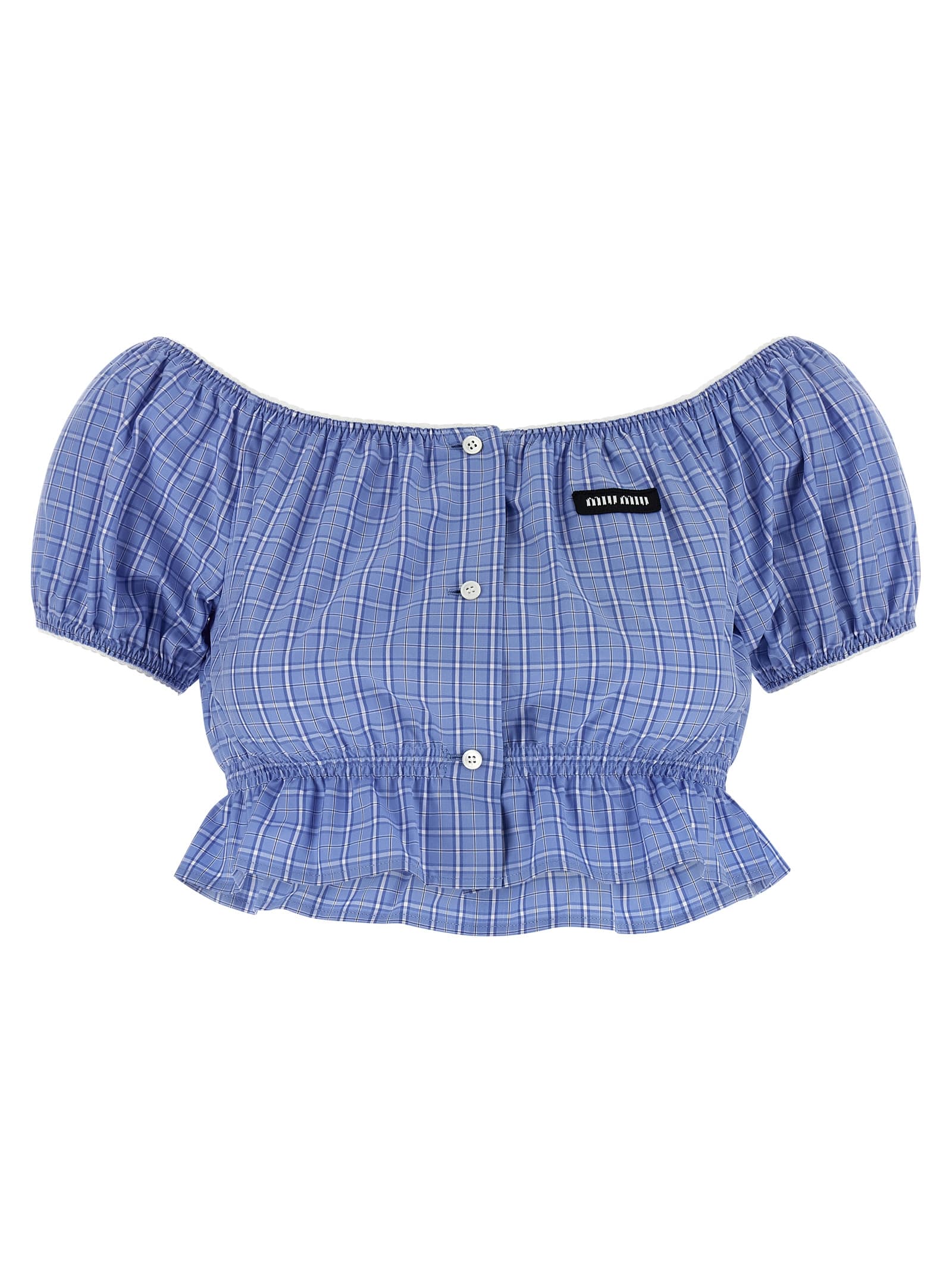 Короткий топ у клітинку