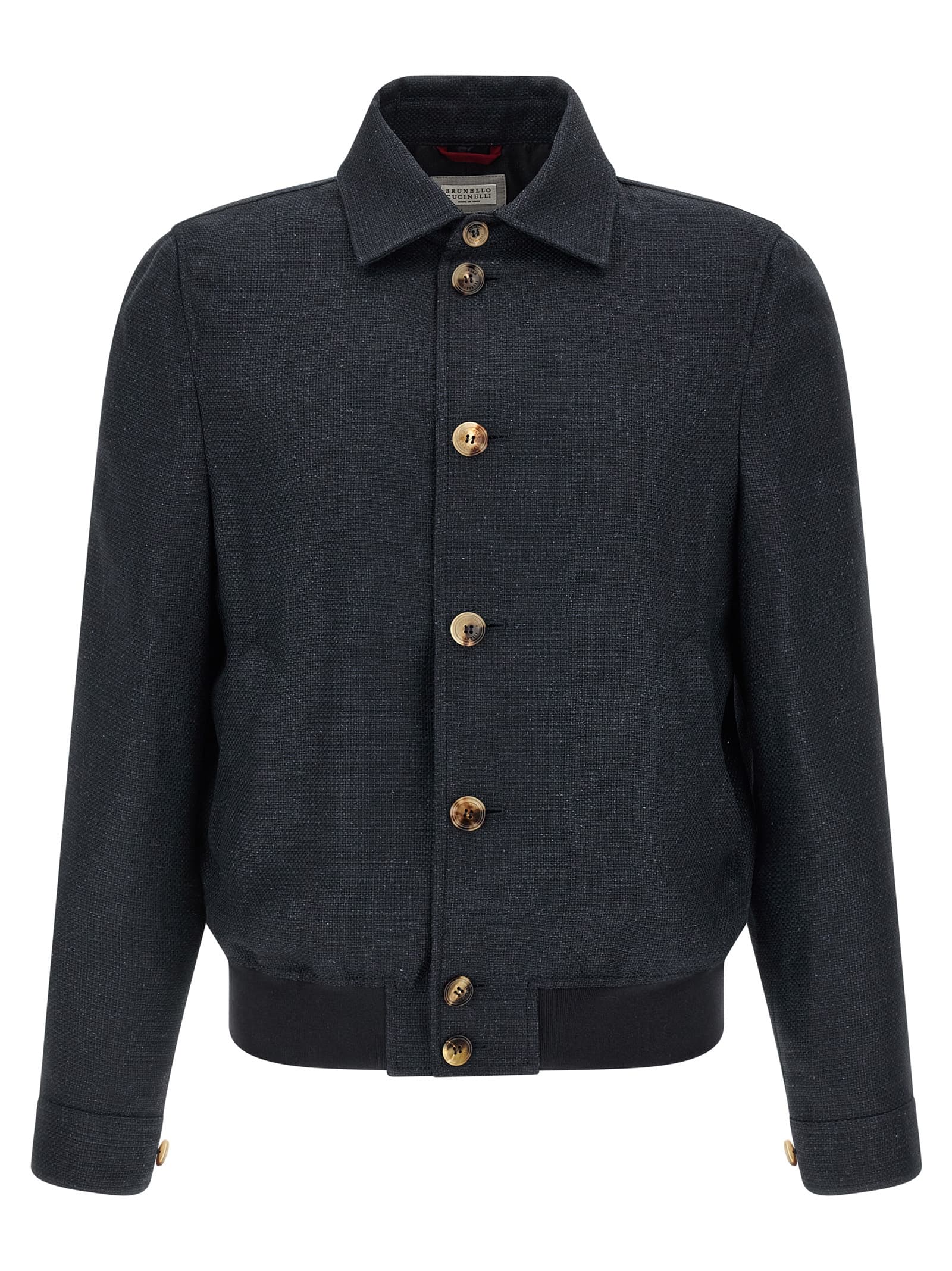 Жакет зі змішаної тканини льон/шовк