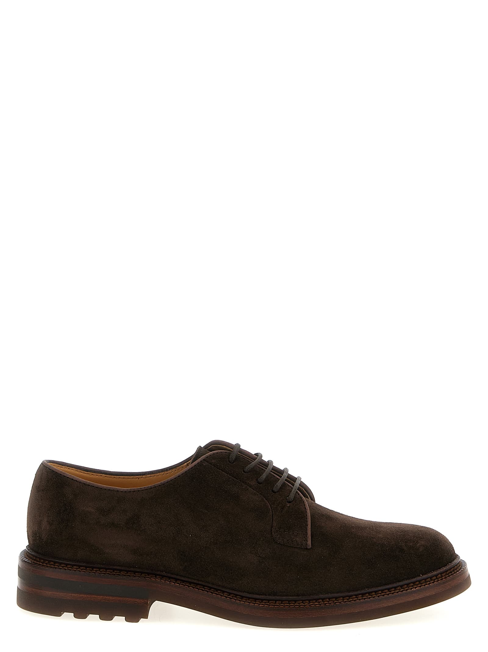 Suede derby